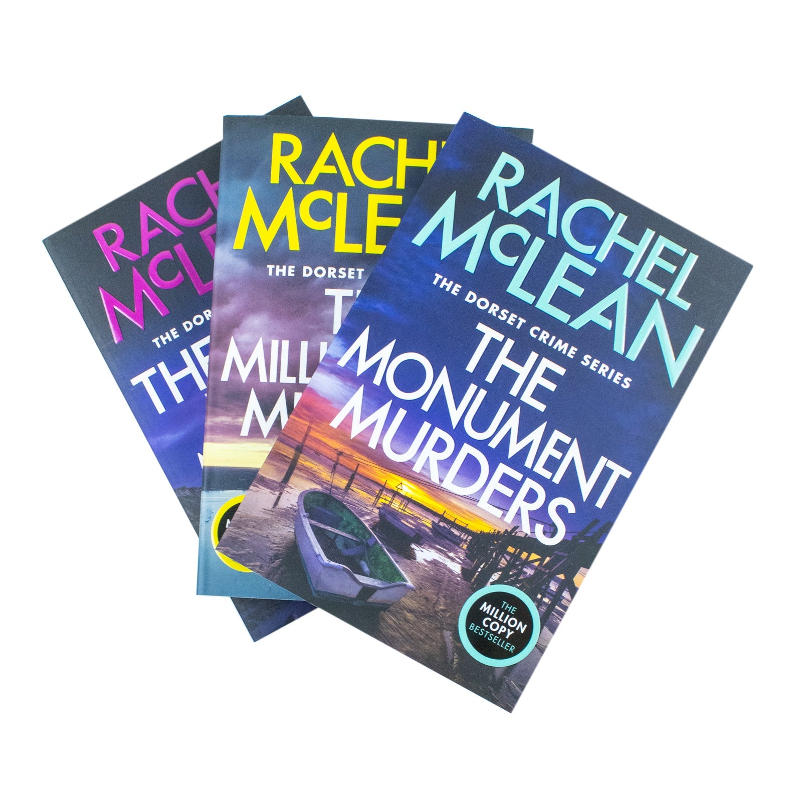 Rachel McLean Dorset Crime Series 3 Books Collection Set (Books 4-6) (The Monument Murders, The Millionaire Murders, The Fossil Beach Murders)