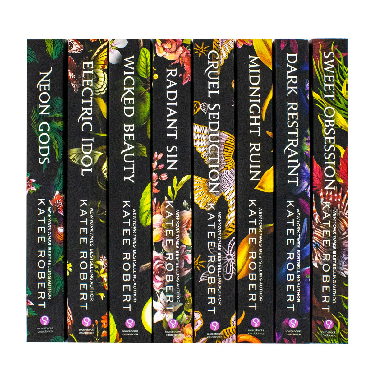Dark Olympus Series By Katee Robert 8 Books Collection Set: Book 1-8 (Neon Gods, Electric Idol, Wicked Beauty, Radiant Sin, Cruel Seduction, Midnight Ruin, Dark Restraint, Sweet Obsession)