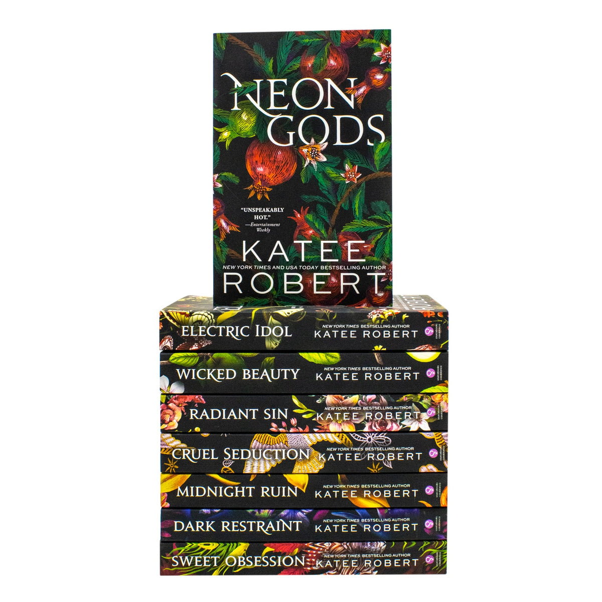 Dark Olympus Series By Katee Robert 8 Books Collection Set: Book 1-8 (Neon Gods, Electric Idol, Wicked Beauty, Radiant Sin, Cruel Seduction, Midnight Ruin, Dark Restraint, Sweet Obsession)