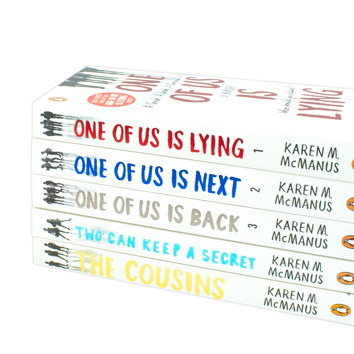 Karen M. McManus 5 Book Set - The Cousins, Two Can Keep a Secret, One of Us Is Lying Series, YA Mystery Thriller Collection for Teen & Adult Readers