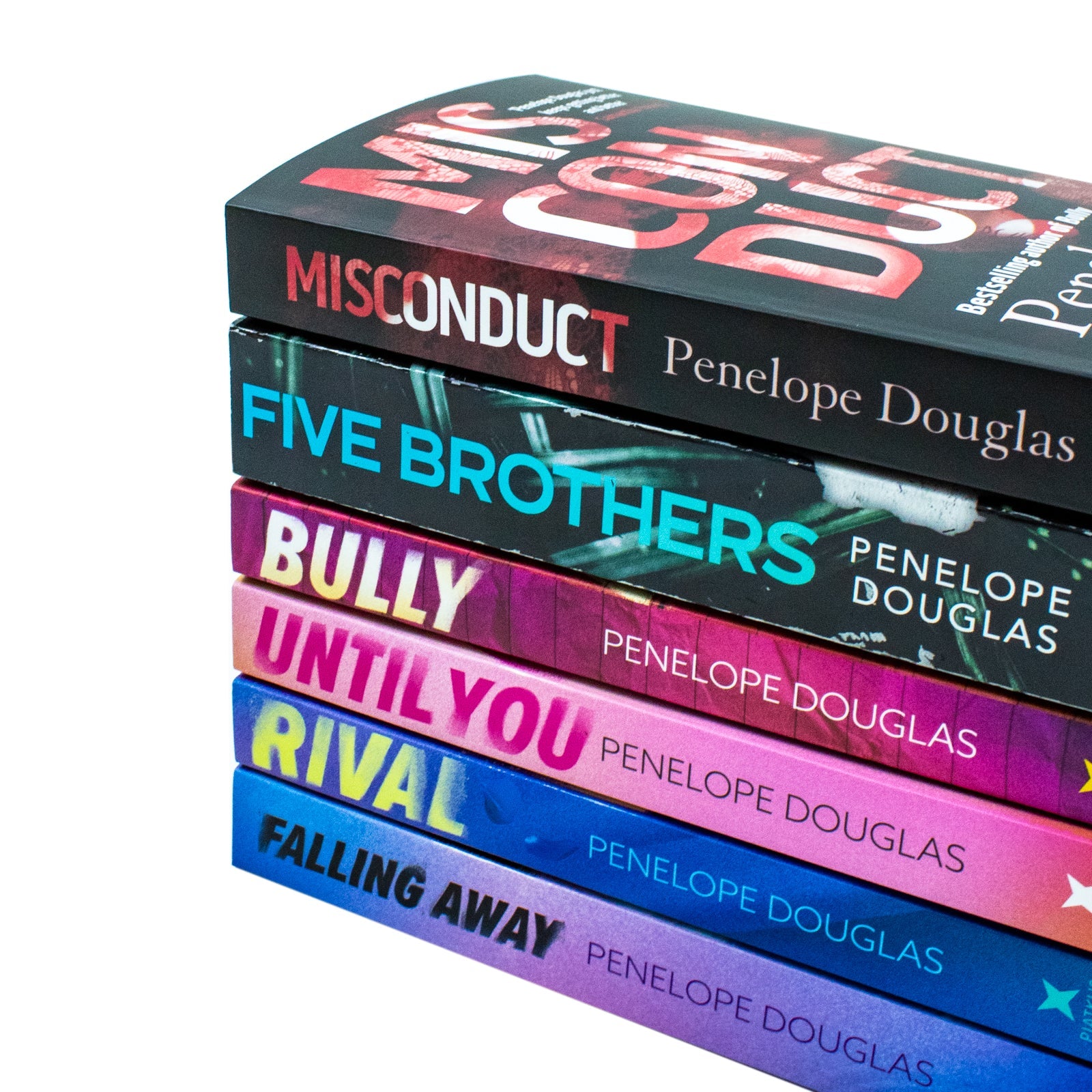 Penelope Douglas 6 Books Collection Set (Bully, Until You, Rival, Falling Away, Five Brothers, Misconduct)
