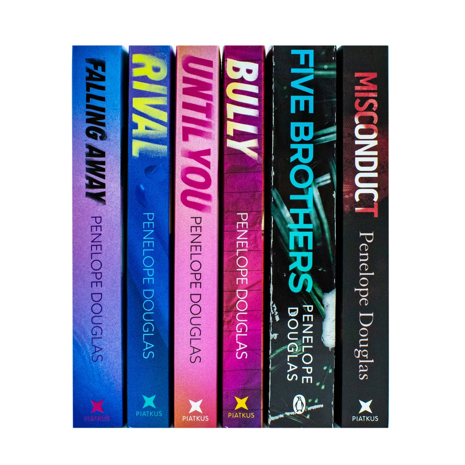 Penelope Douglas 6 Books Collection Set (Bully, Until You, Rival, Falling Away, Five Brothers, Misconduct)