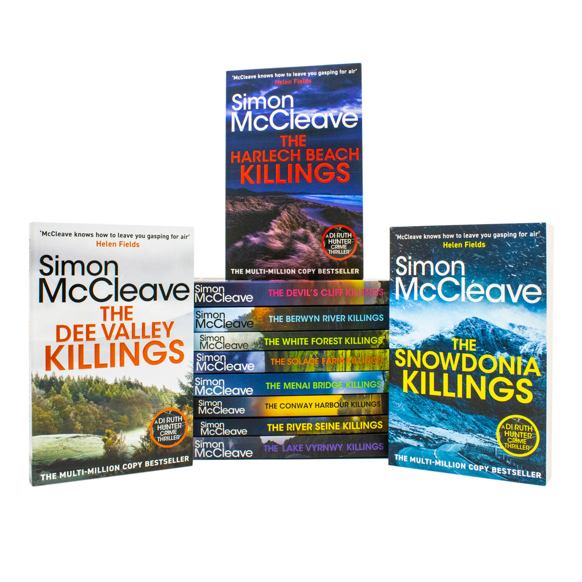 DI Ruth Hunter Series 1-11 Books Collection Set By Simon McCleave (The Snowdonia Killings, The Harlech Beach, The Dee Valley, Devil's Cliffs, The Berwyn River, White Forest and MORE)