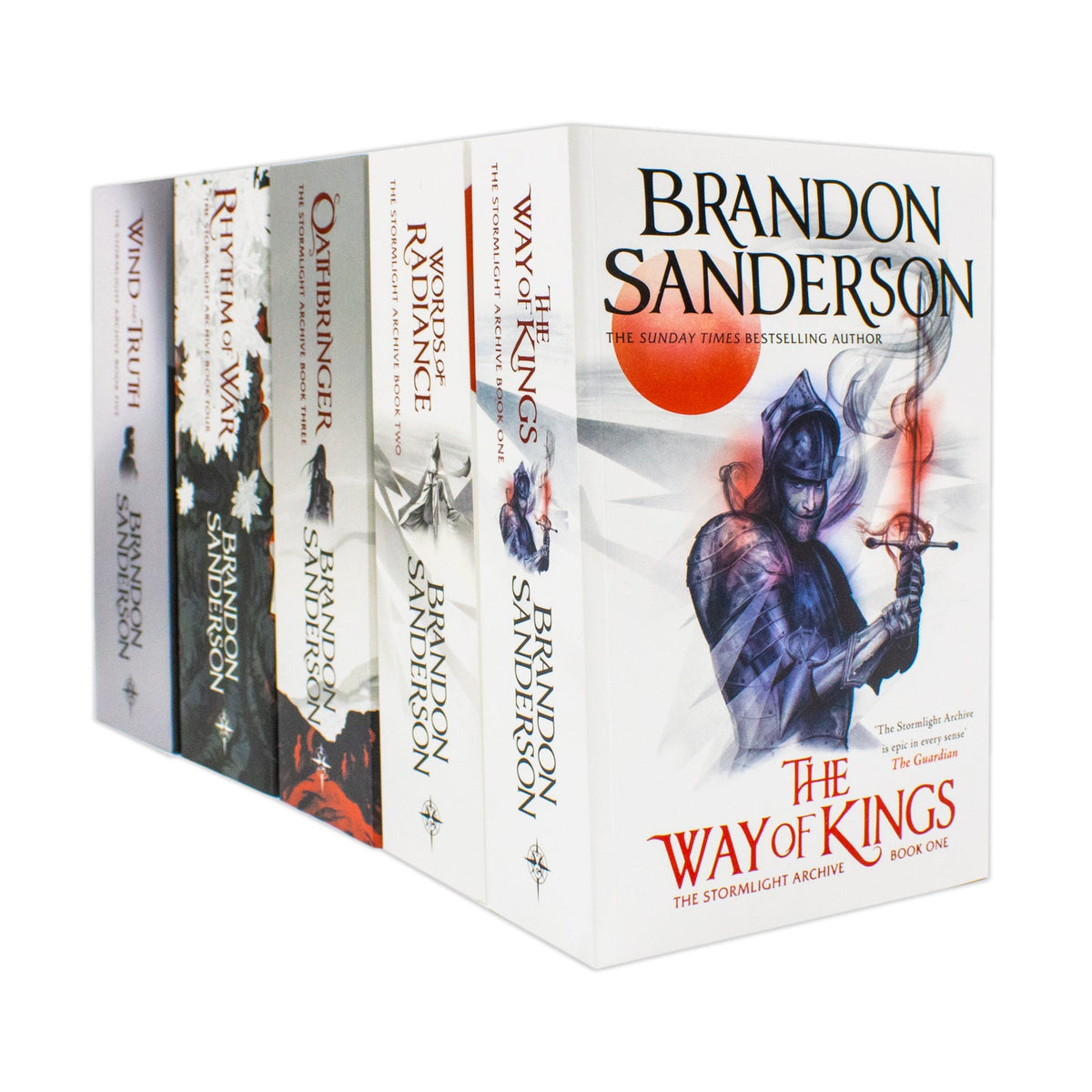 The Stormlight Archive Series 5 Books Collection Set by Brandon Sanderson (The Way of Kings, Words of Radiance, Oathbringer, Rhythm of War, Wind and Truth)