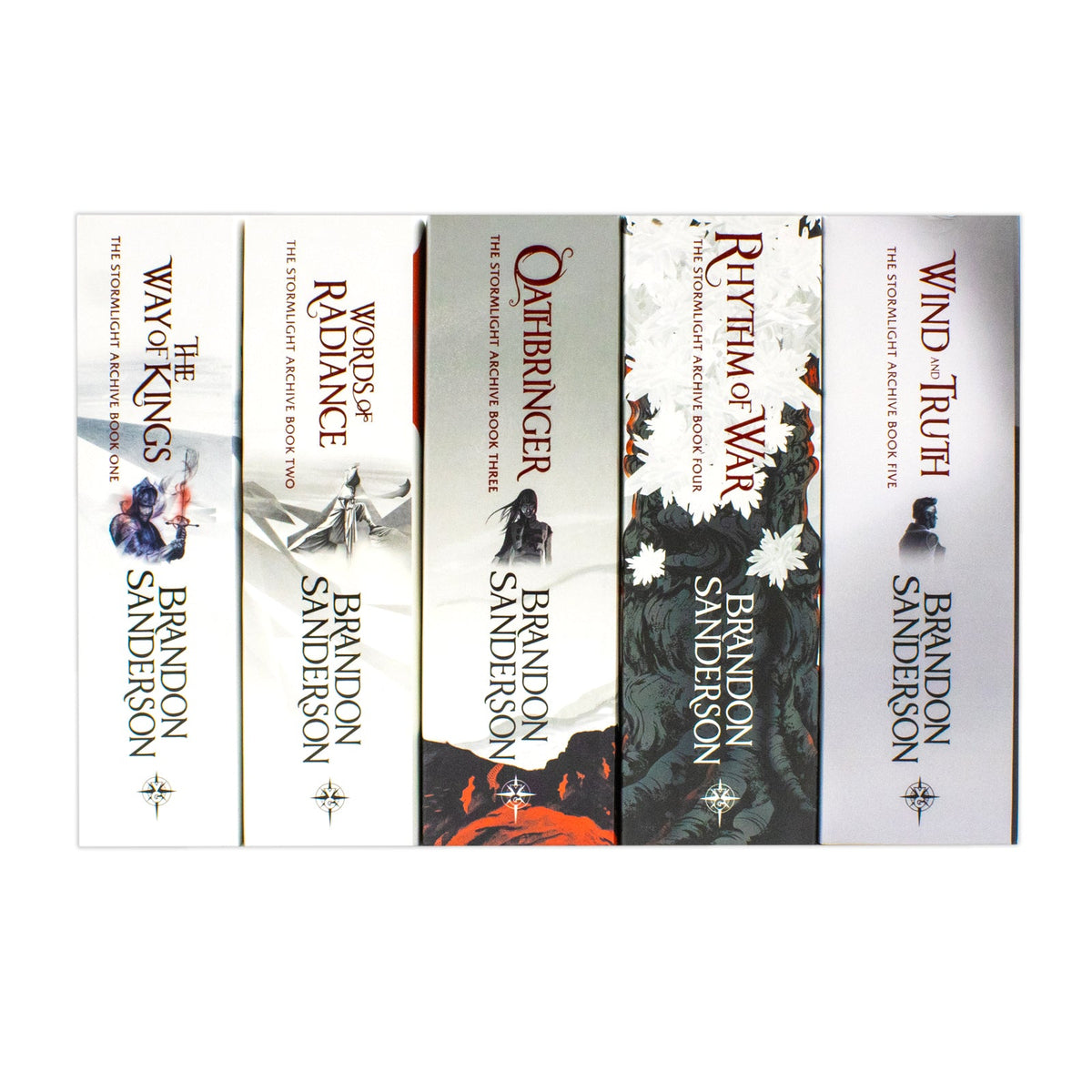 The Stormlight Archive Series 5 Books Collection Set by Brandon Sanderson (The Way of Kings, Words of Radiance, Oathbringer, Rhythm of War, Wind and Truth)
