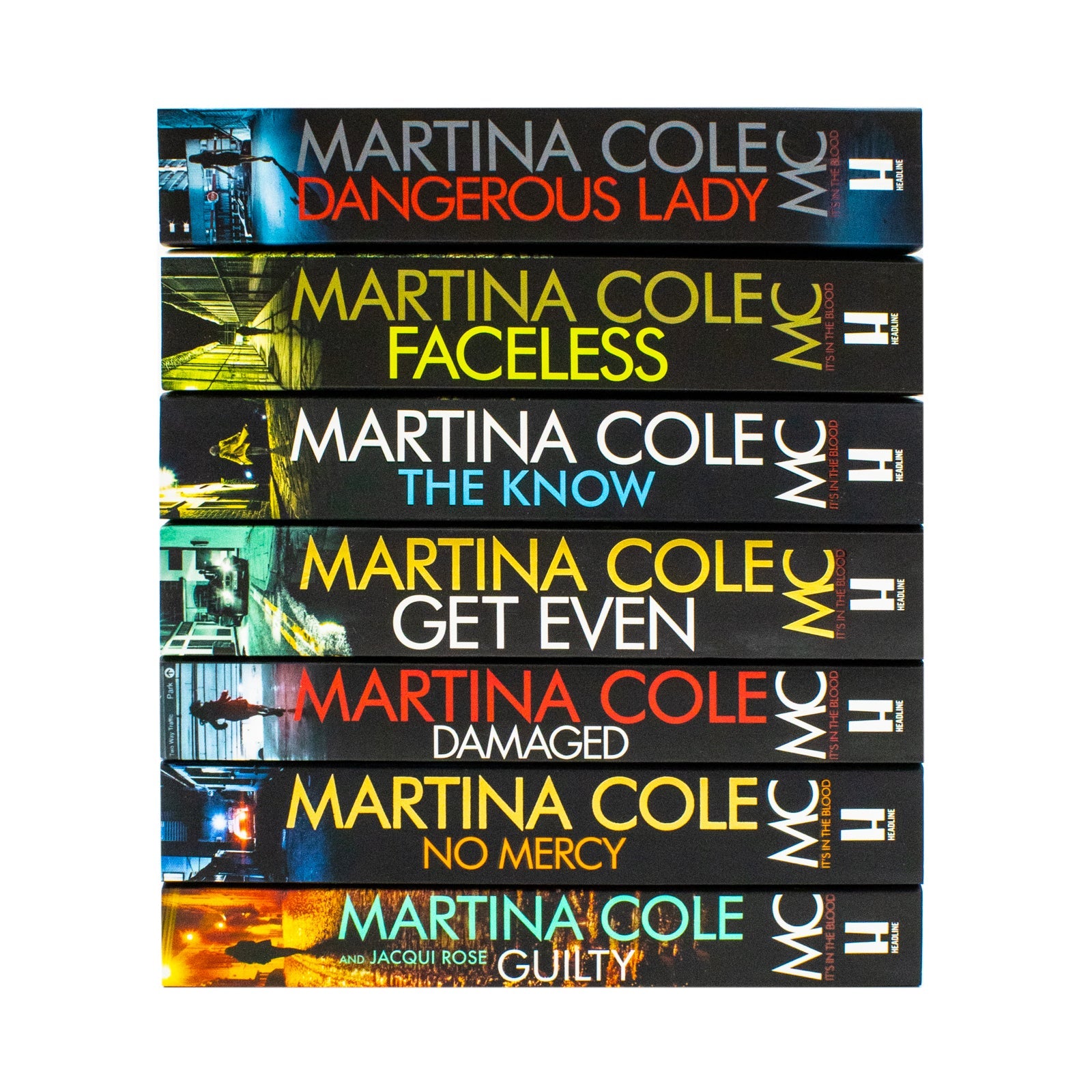 Martina Cole Collection 7 Books Set - Damaged, Dangerous Lady, Faceless, Get Even, Guilty, No Mercy, The Know