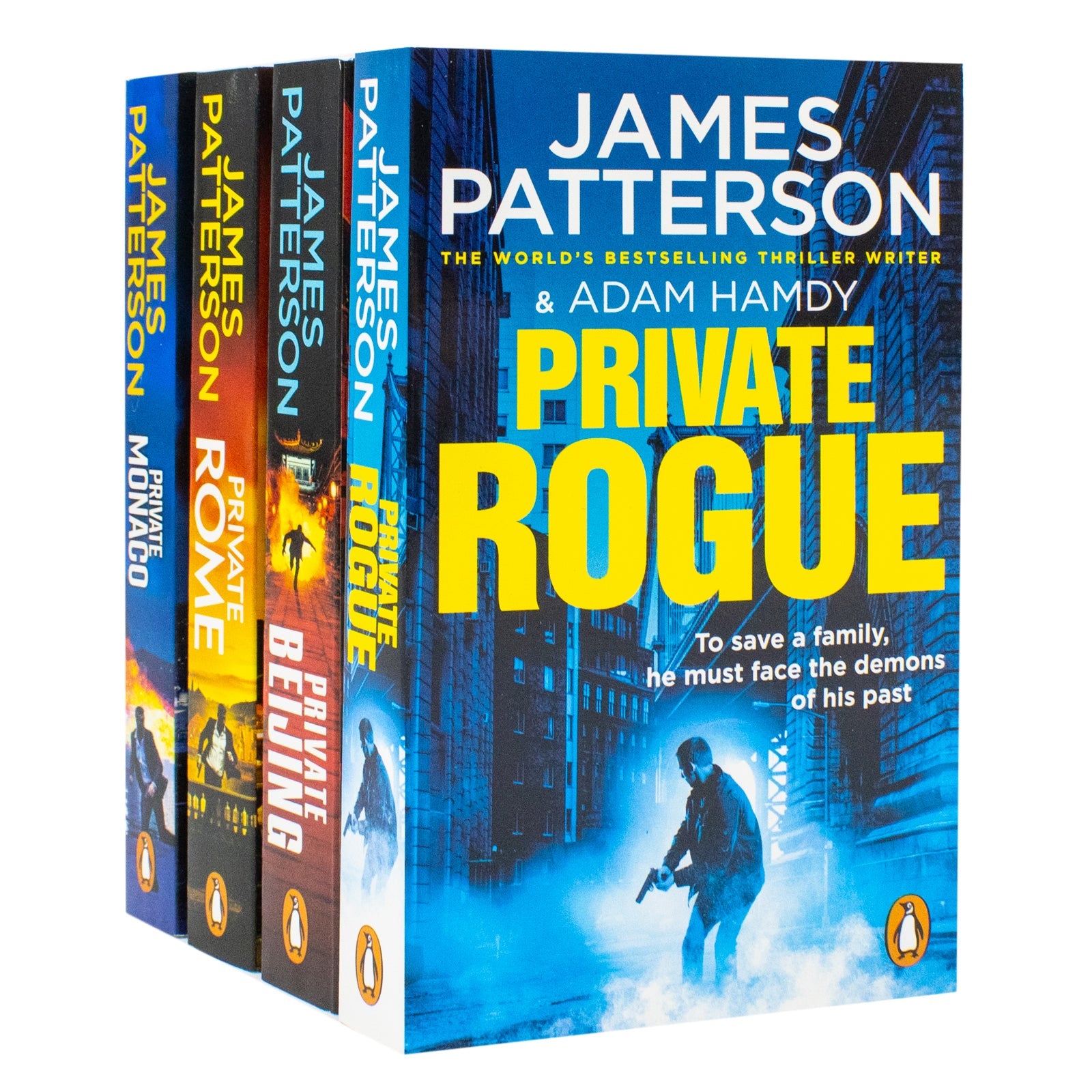 James Patterson Private Series 4 Books Collection Set (Books 16-19) (Private Rogue, Private Beijing, Private Rome, Private Monaco)