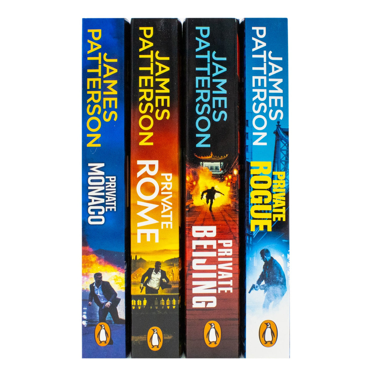 James Patterson Private Series 4 Books Collection Set (Books 16-19) (Private Rogue, Private Beijing, Private Rome, Private Monaco)