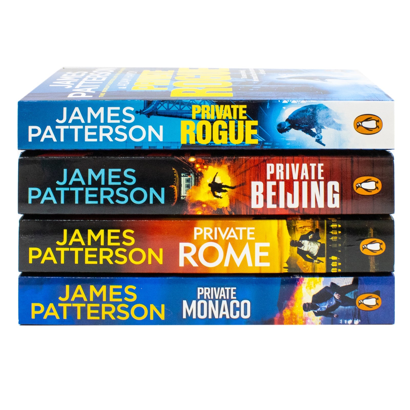 James Patterson Private Series 4 Books Collection Set (Books 16-19) (Private Rogue, Private Beijing, Private Rome, Private Monaco)
