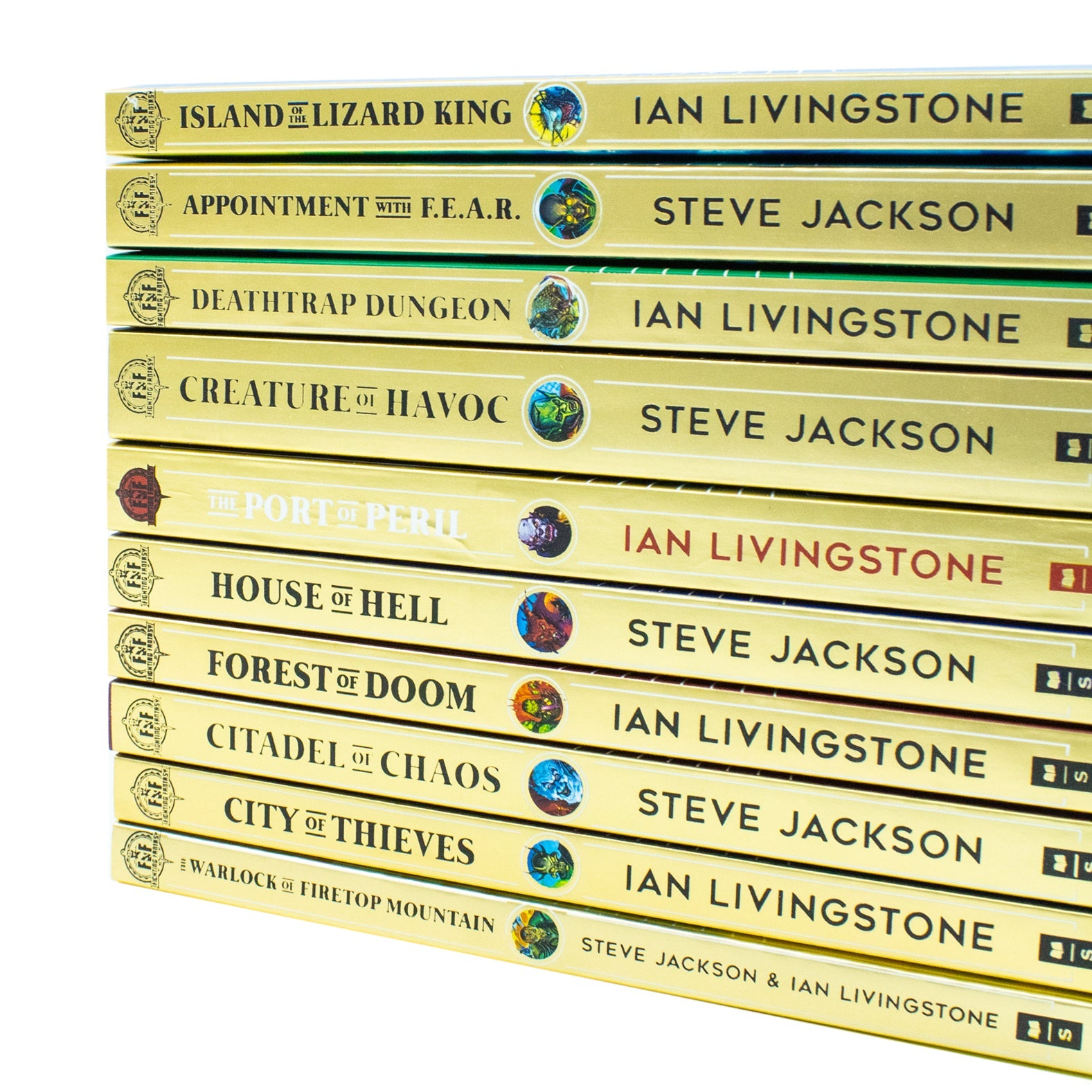 Fighting Fantasy Series: You Are the Hero 10-Book Set | Steve Jackson & Ian Livingstone | Interactive Adventure, YA Fantasy, Gamebooks, Role-Playing