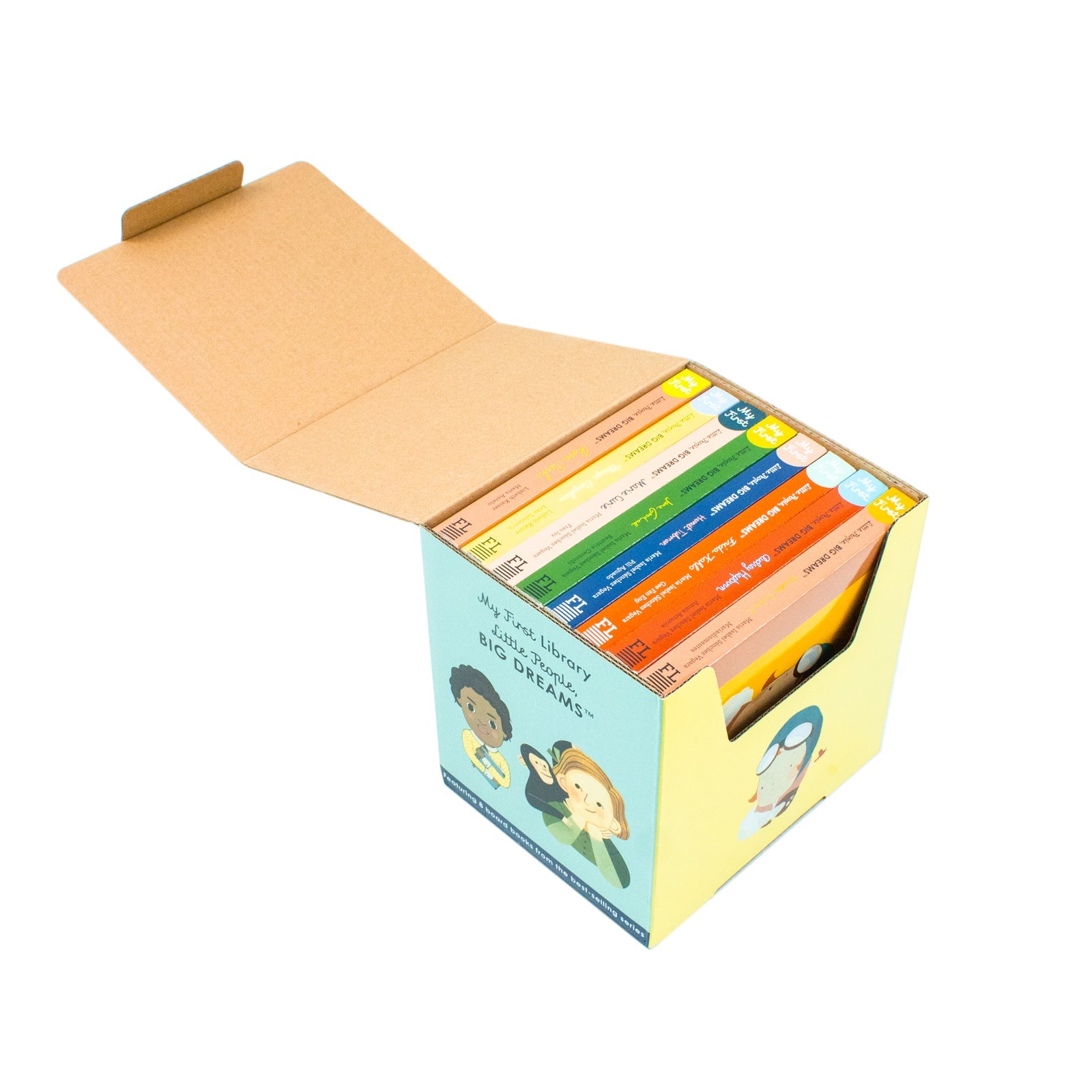 My First Library Little People, Big Dreams 8 Book Set - Amelia Earhart, Frida Kahlo, Marie Curie & More - Inspiring Biographies for Kids & Toddlers