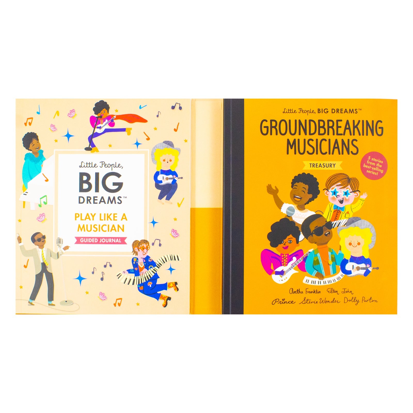 Little People Big Dreams Groundbreaking Musicians Treasury and Guided Journal | Inspirational Stories for Children | Hardback