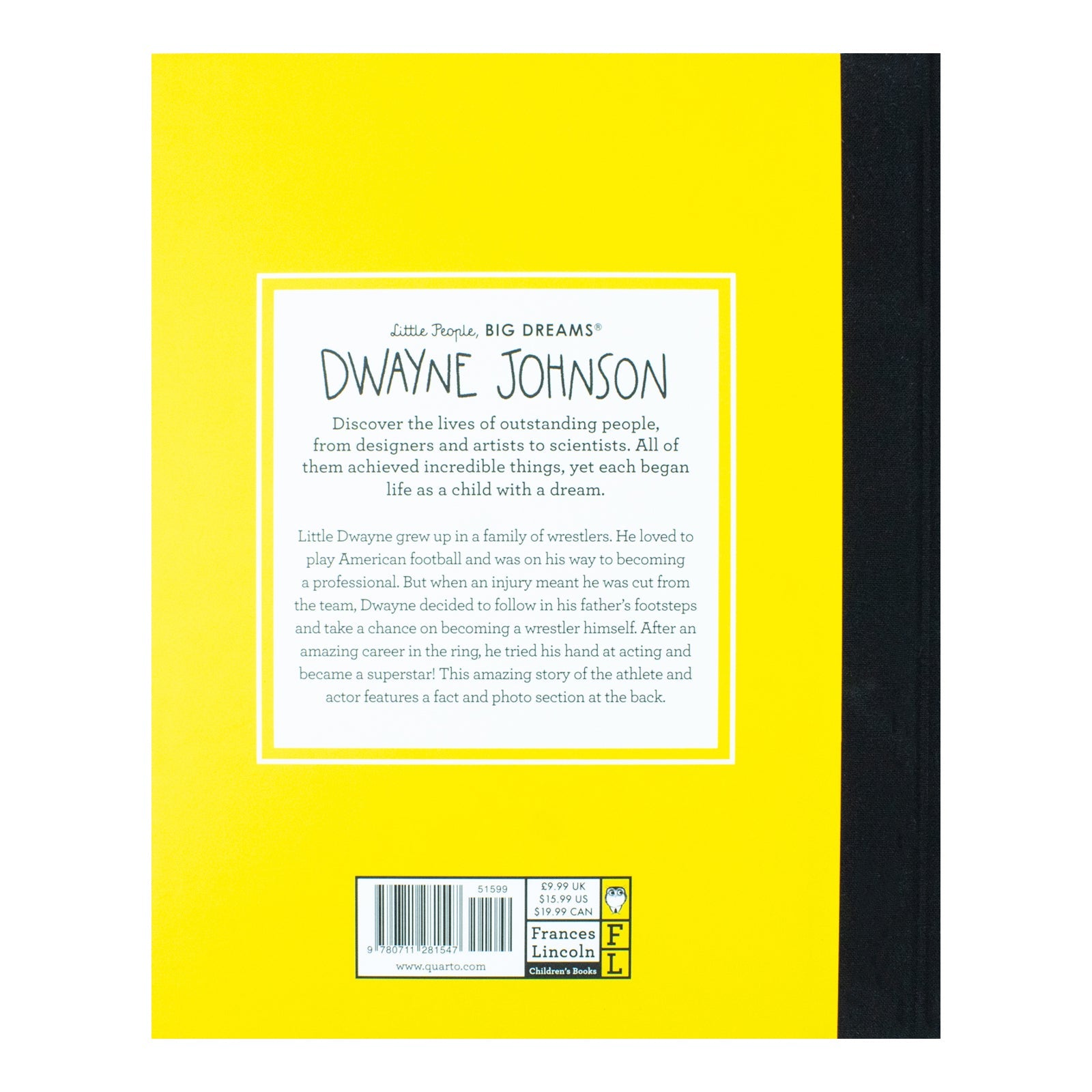 Dwayne Johnson (90) (Little People, BIG DREAMS) Book by Sanchez Vegara, Maria Isabel | Hardcover