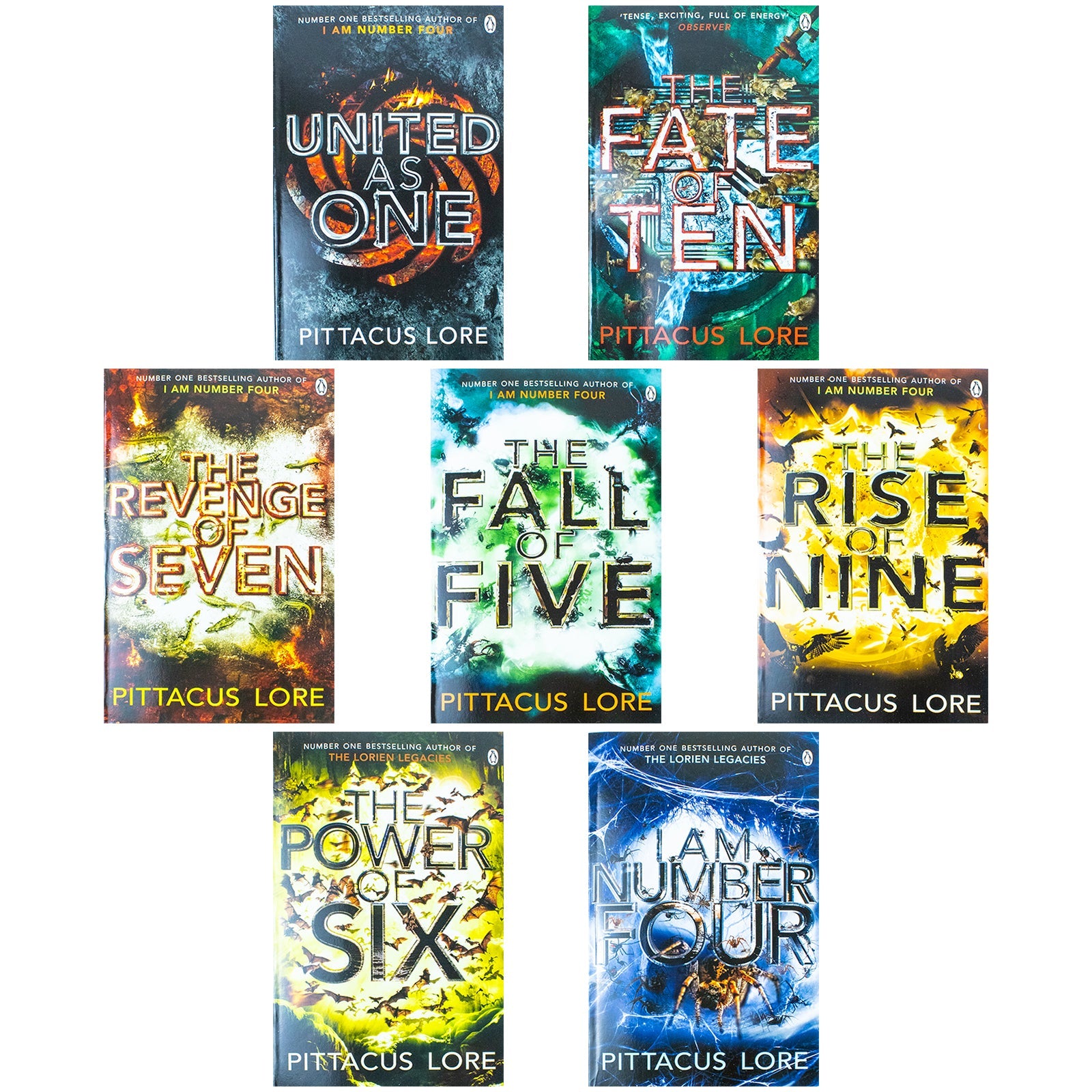The Lorien Legacies Series – 7-Book Collection Set by Pittacus Lore | Action-Packed Young Adult Sci-Fi Adventure with Aliens & Thrilling Battles