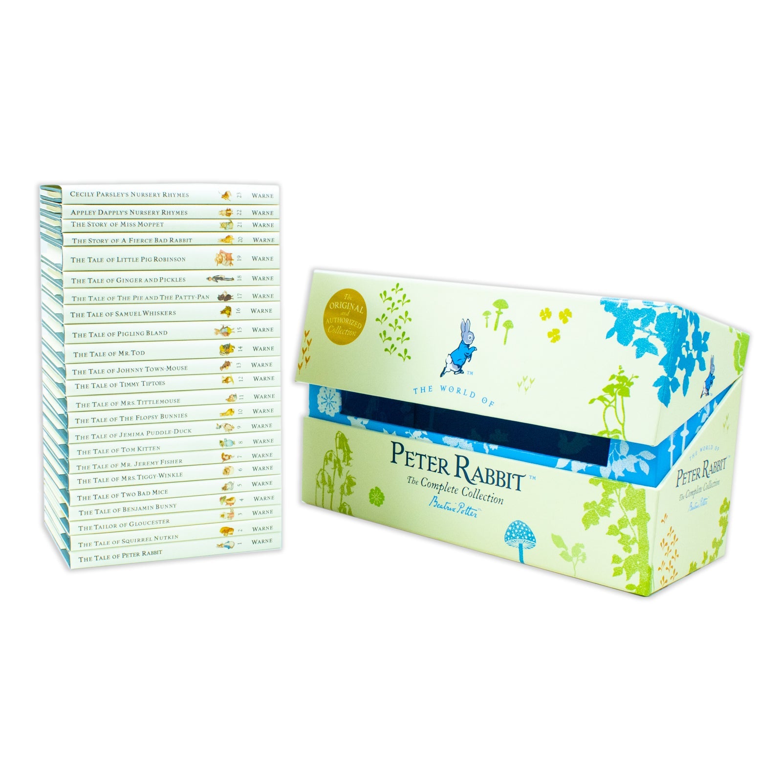 Peter Rabbit 23-Book Box Set by Beatrix Potter – Illustrated children's classics | Ages 3–6, bedtime stories, nursery books, perfect christening gift