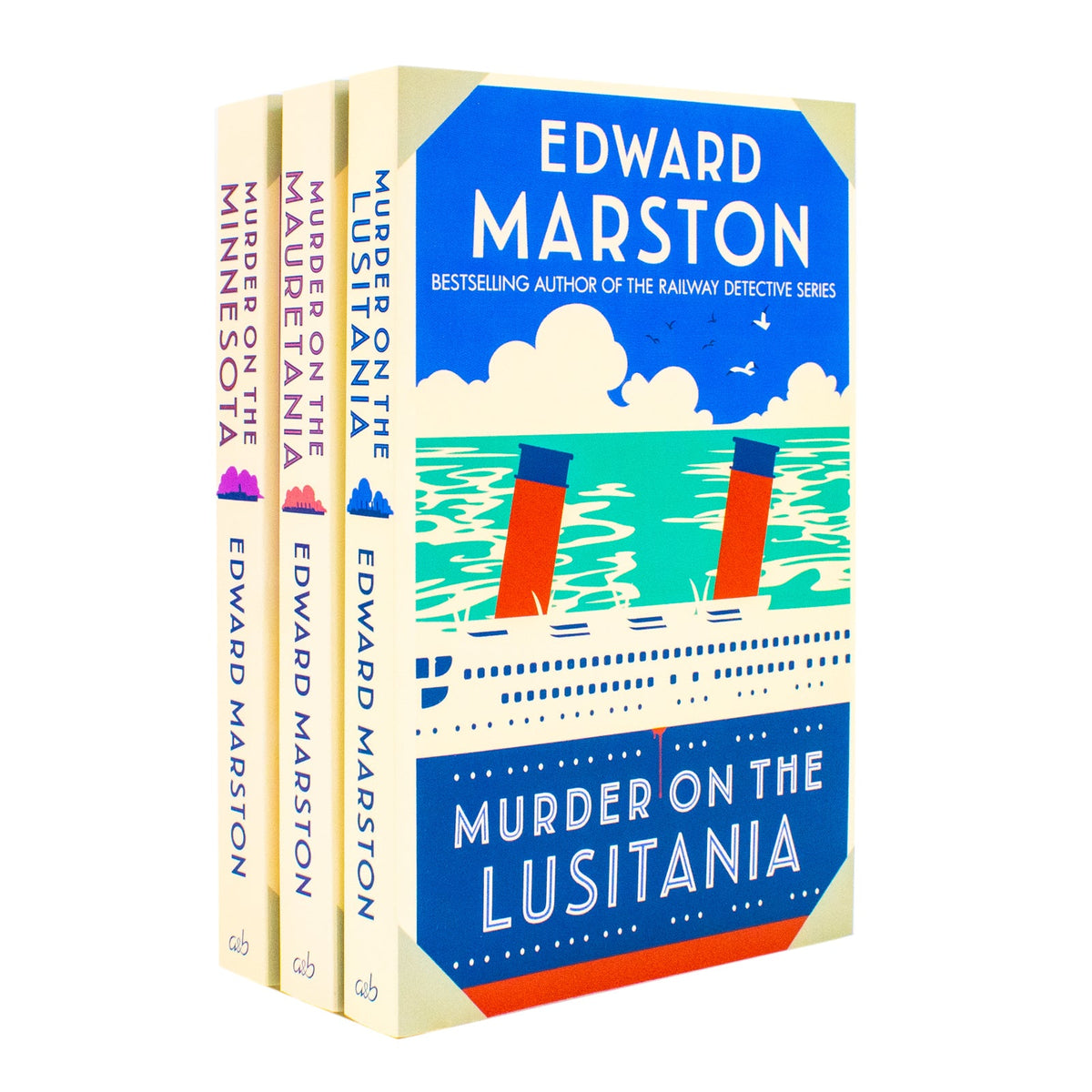 Edward Marston 3 Books Collection Set (Murder On The Minnesota, Murder On The Mauretania, Murder On The Lusitania)