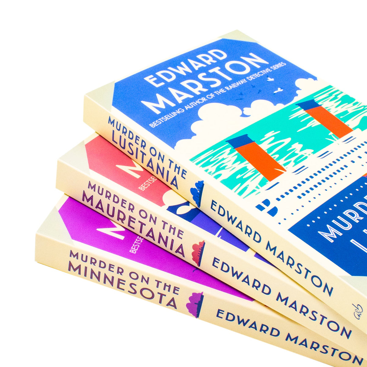 Edward Marston 3 Books Collection Set (Murder On The Minnesota, Murder On The Mauretania, Murder On The Lusitania)