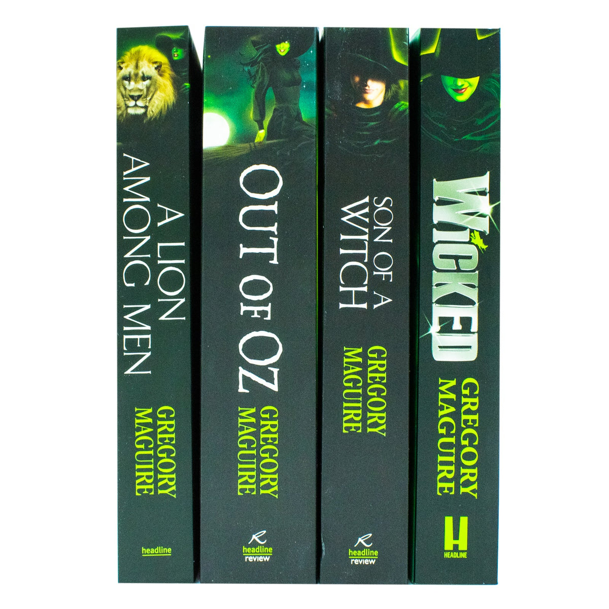 Wicked For Good Glinda Series 4 Book Collection by Gregory Maguire Wicked,Son of a Witch, A Lion Among Men & Out of Oz | Wizard of Oz Fantasy Books Set