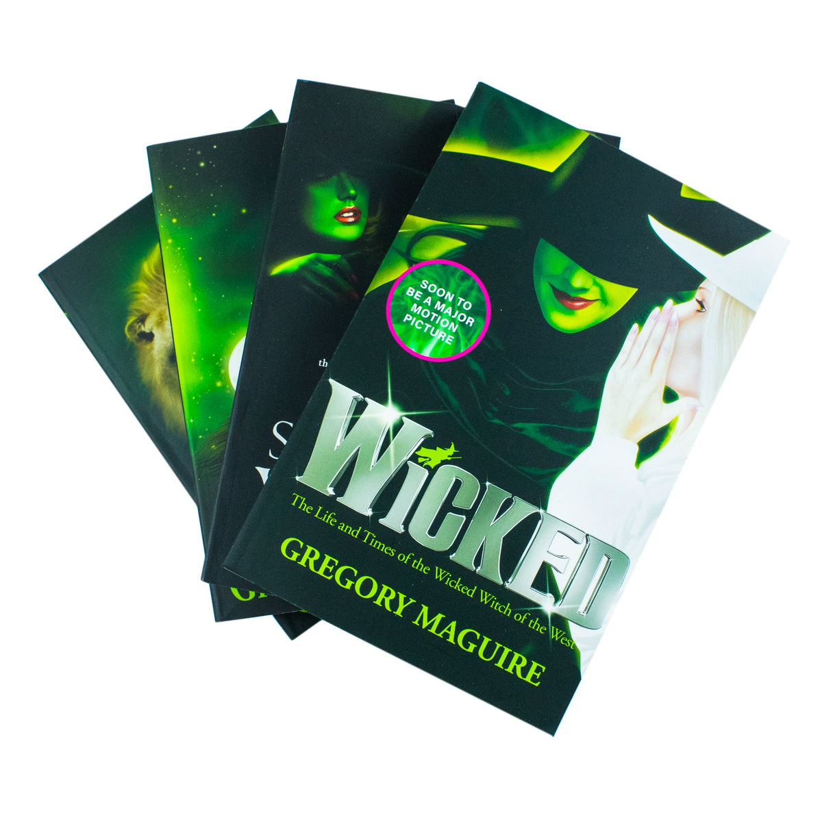 Wicked For Good Glinda Series 4 Book Collection by Gregory Maguire Wicked,Son of a Witch, A Lion Among Men & Out of Oz | Wizard of Oz Fantasy Books Set