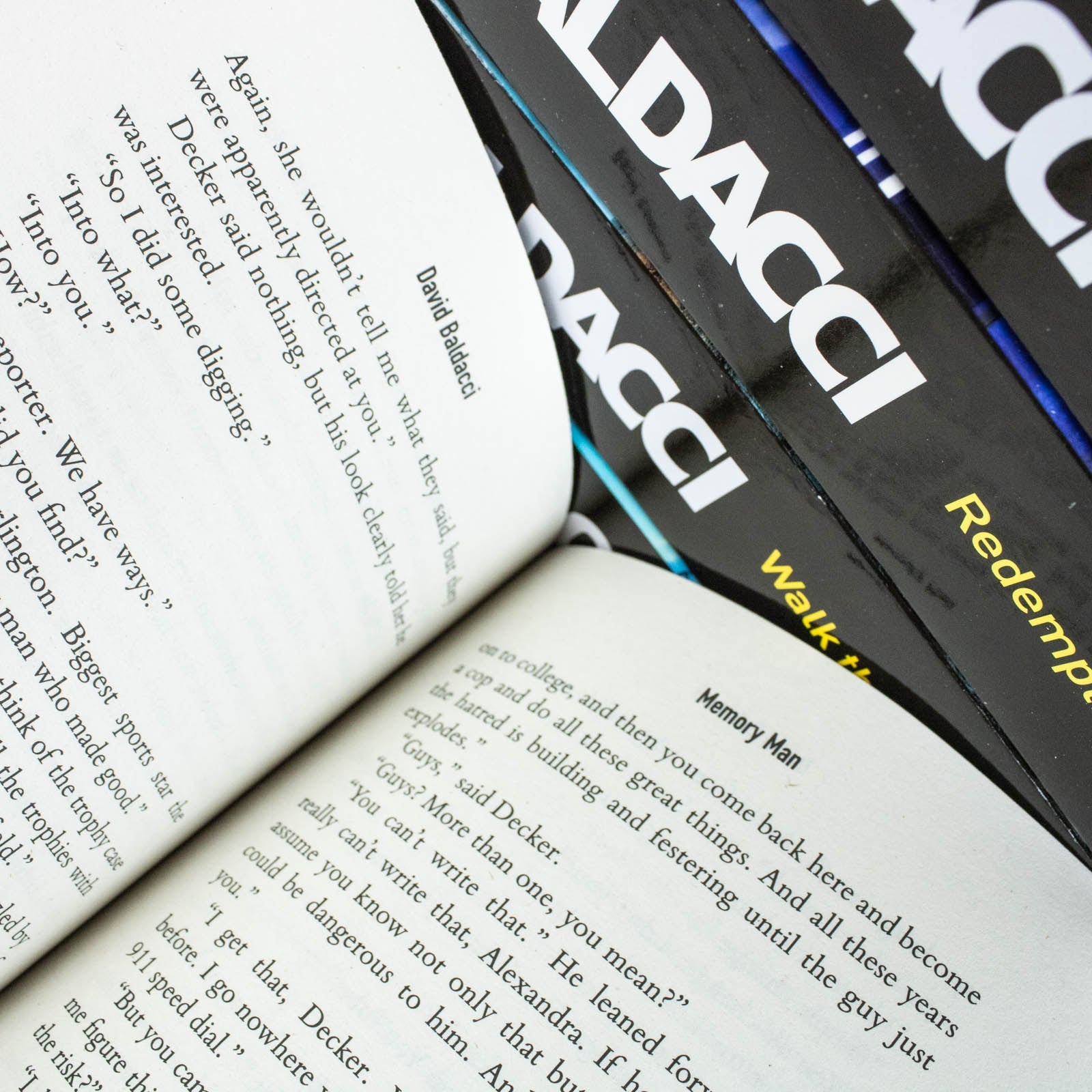 David Baldacci Amos Decker 7 Book Set - Memory Man, Last Mile, Fix, Fallen, Redemption, Walk the Wire, Long Shadows - Crime, Thriller, Mystery Series