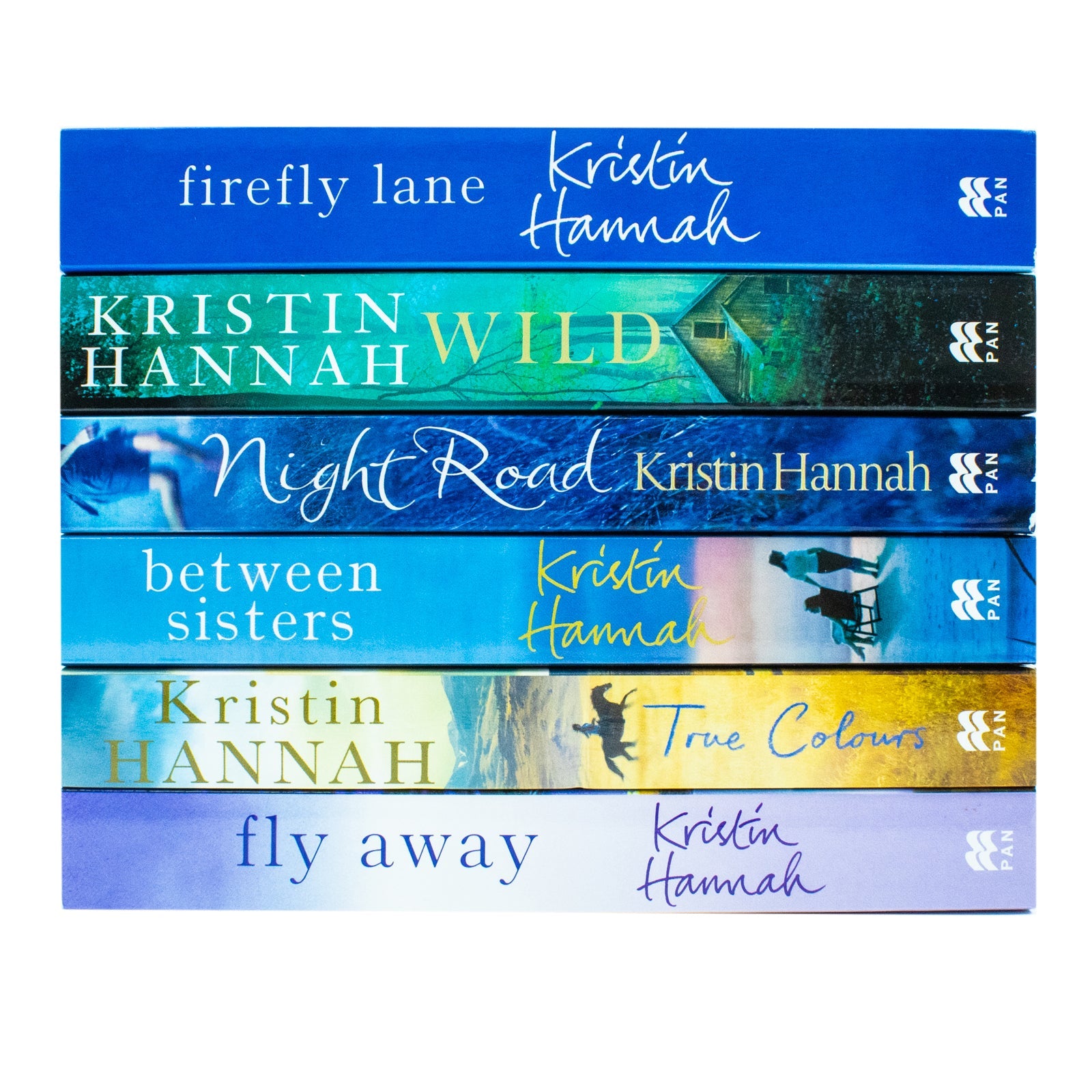 Kristin Hannah 6 Books Collection Set - Firefly Lane, Wild, Night Road, Between Sisters, True Colours & Fly Away: Drama & Heartwarming Tales