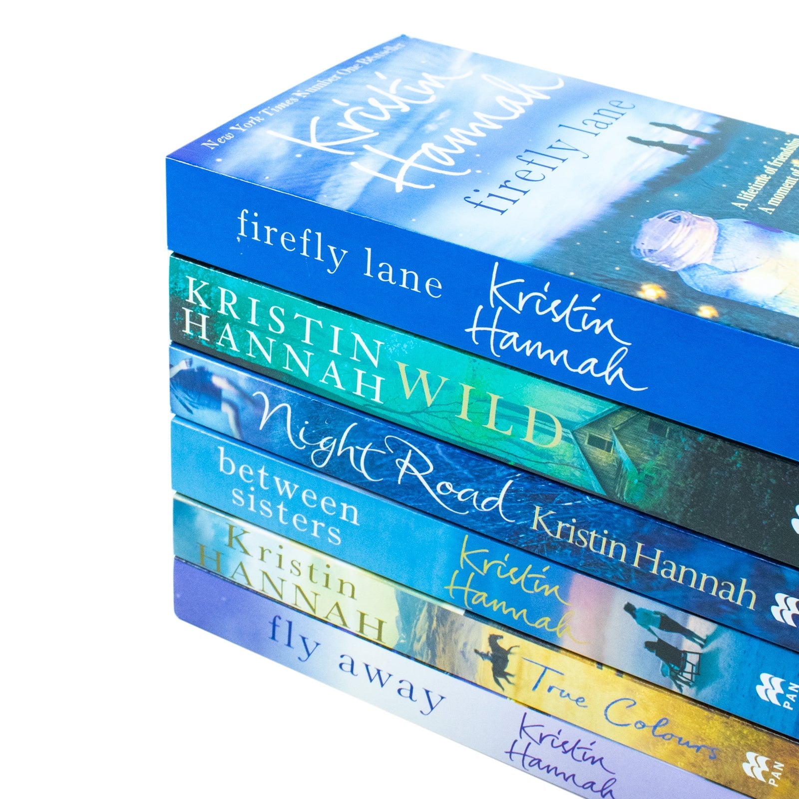Kristin Hannah 6 Books Collection Set - Firefly Lane, Wild, Night Road, Between Sisters, True Colours & Fly Away: Drama & Heartwarming Tales