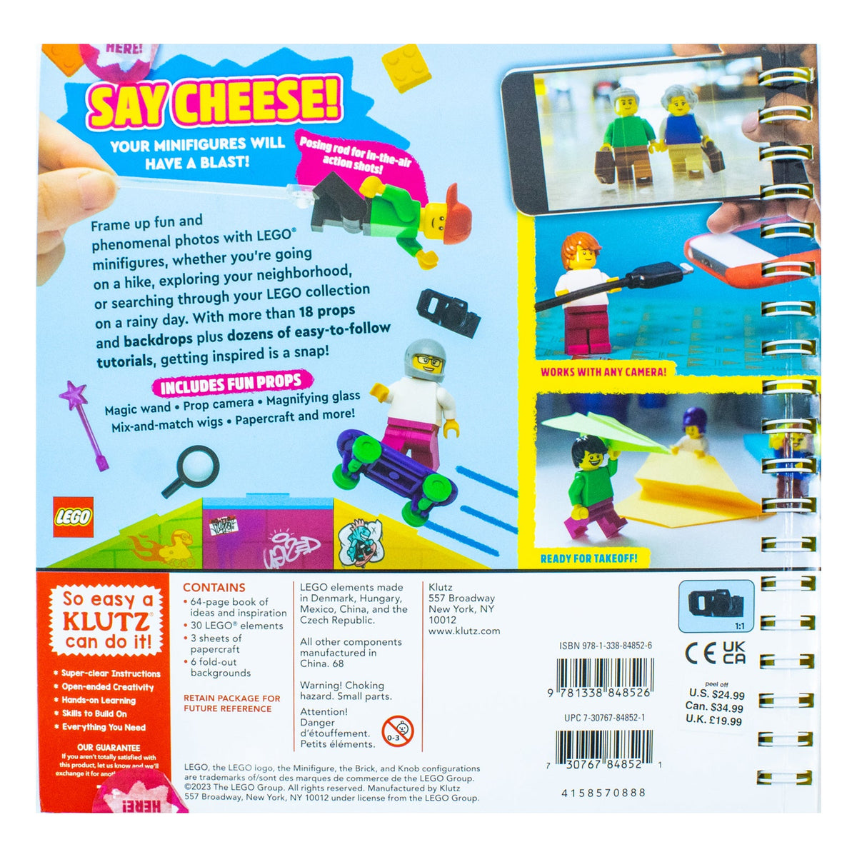 Discover Amazing LEGO Minifigure Photography Techniques – Fun Klutz Book for Ages 12+ | Creative DIY, Toys, Art, Crafts, Minifigures, Photography Tips