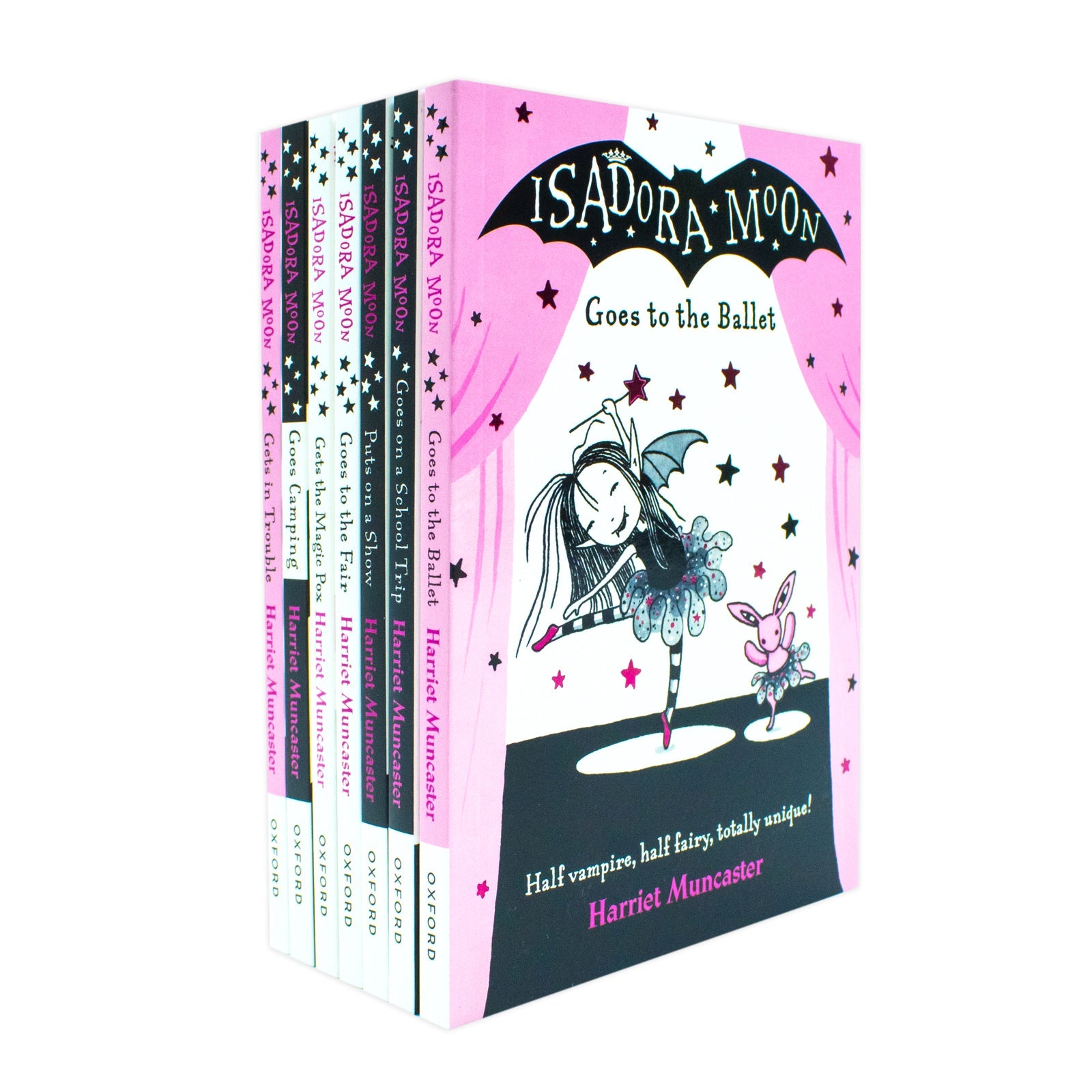 Harriet Muncaster’s Isadora Moon 7-Book Series | Magical Children's Fiction & Fun Adventures – School Trip, Camping, Magic Pox & More!