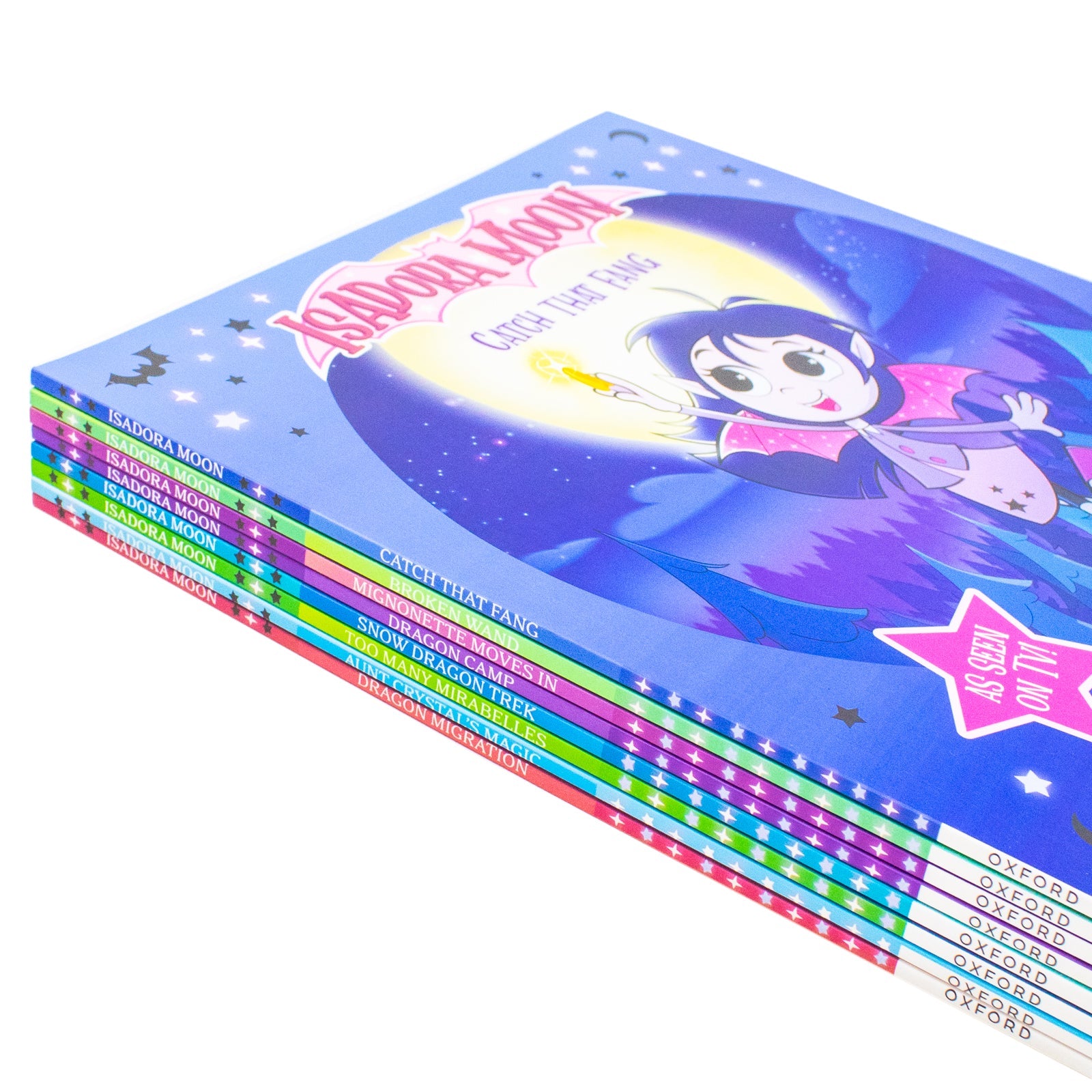 Harriet Muncaster Isadora Moon: TV Tie In Range Series 8 Books Collection Set (Catch that Fang!, Broken Wand, Mignonette Moves In, Dragon Camp, Aunt Crystal's Magic, Too Many Mirabelles and MORE!)