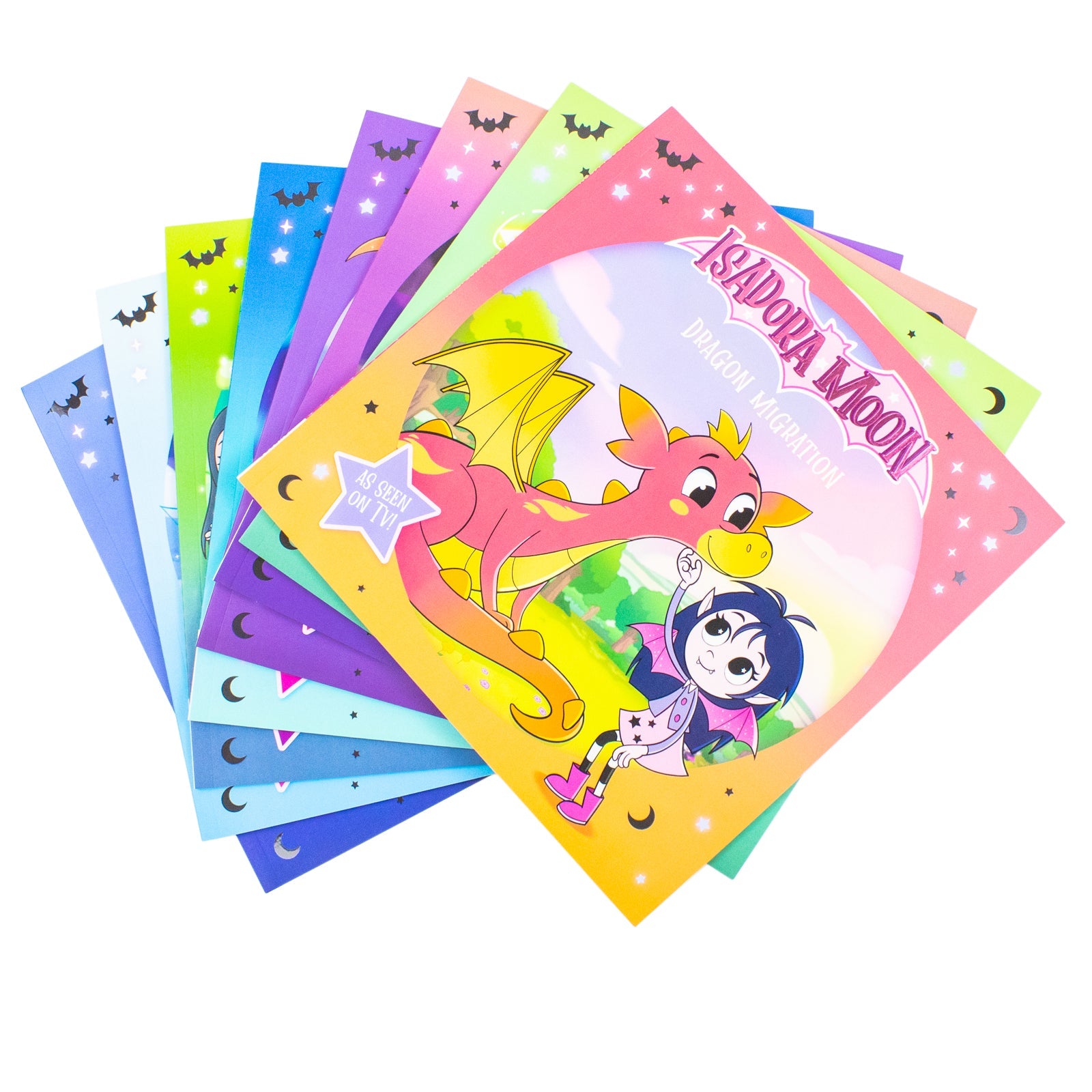 Harriet Muncaster Isadora Moon: TV Tie In Range Series 8 Books Collection Set (Catch that Fang!, Broken Wand, Mignonette Moves In, Dragon Camp, Aunt Crystal's Magic, Too Many Mirabelles and MORE!)