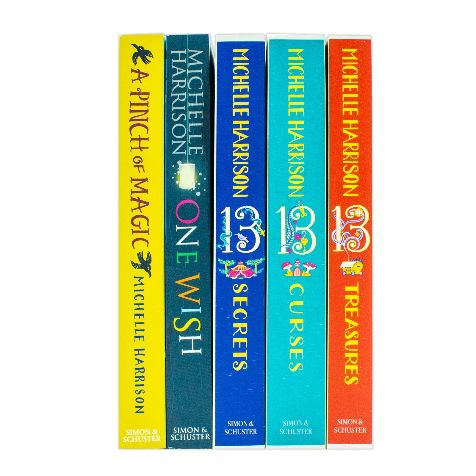Michelle Harrison Collection 5 Book Collection Set (One Wish, The Thirteen Treasures, The Thirteen Curses, The Thirteen Secrets and A Pinch of Magic)