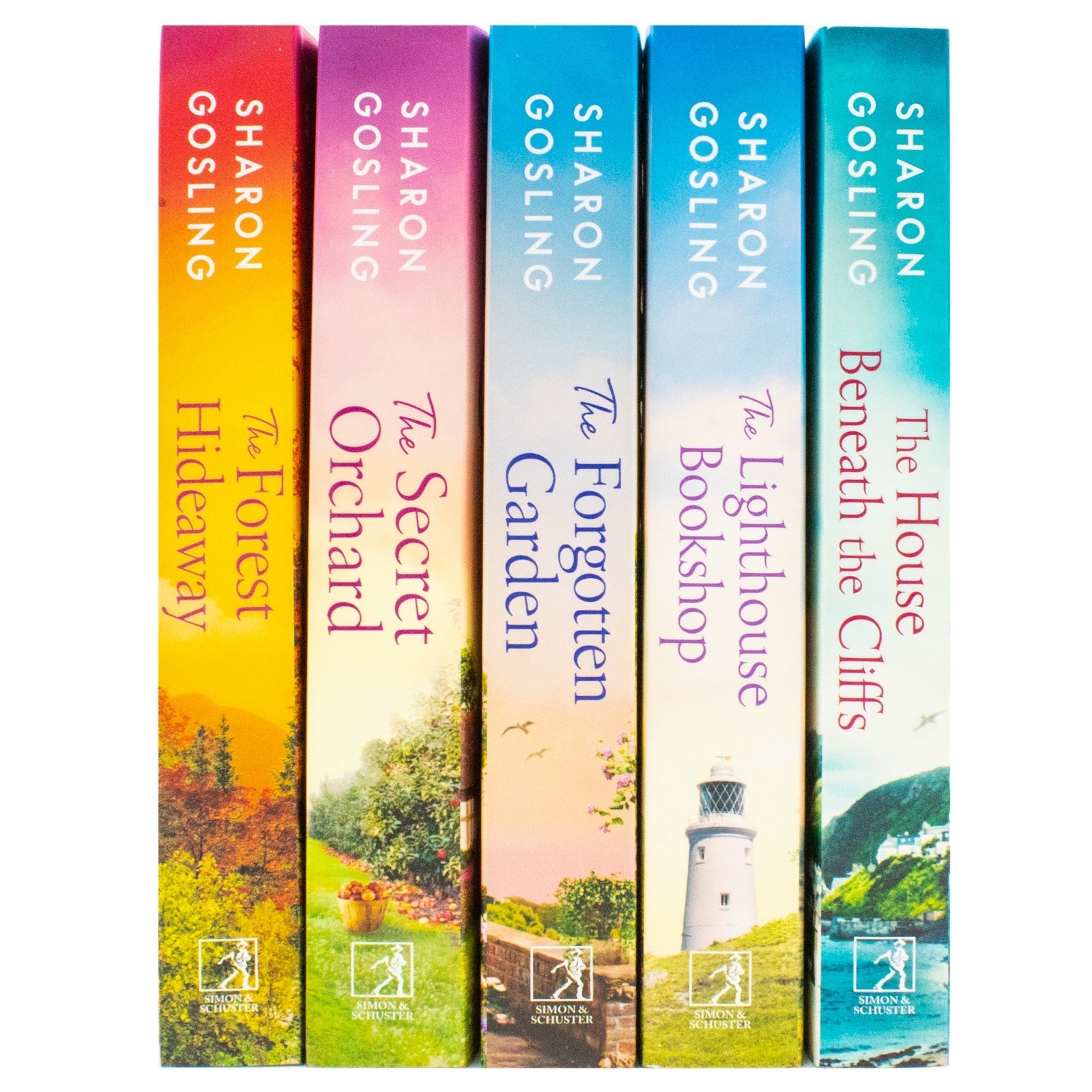 Sharon Gosling Series 5 Book Collection Set (The House Beneath The Cliffs, The Secret Orchad, The Lighthouse Bookshop, The Forest Hideway, The Forgotten Garden) | Paperback