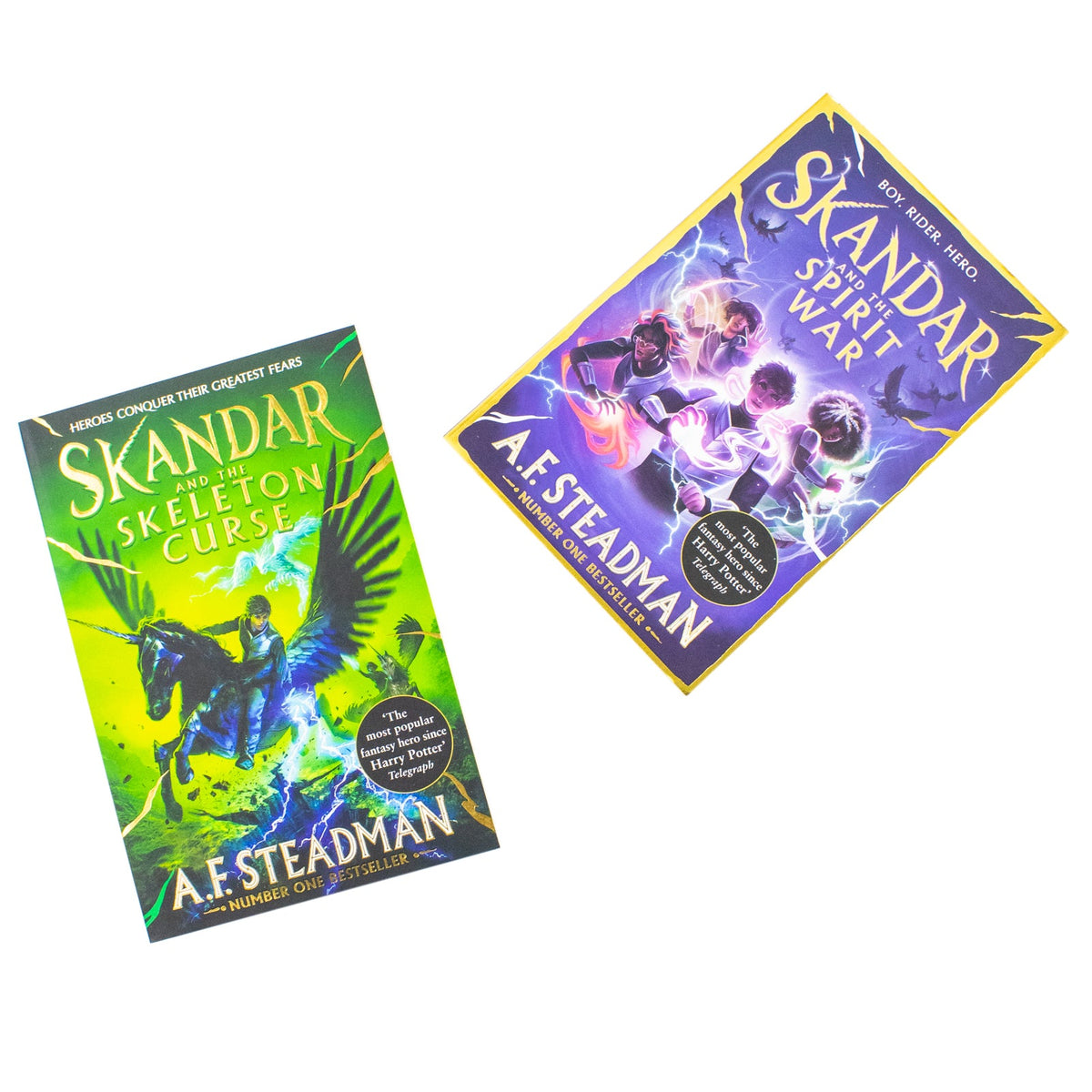 Skandar Series 2 Books Collection Set by A.F. Steadman | Skandar and the Spirit War & Skandar and the Skeleton Curse | Children's Fantasy Adventure