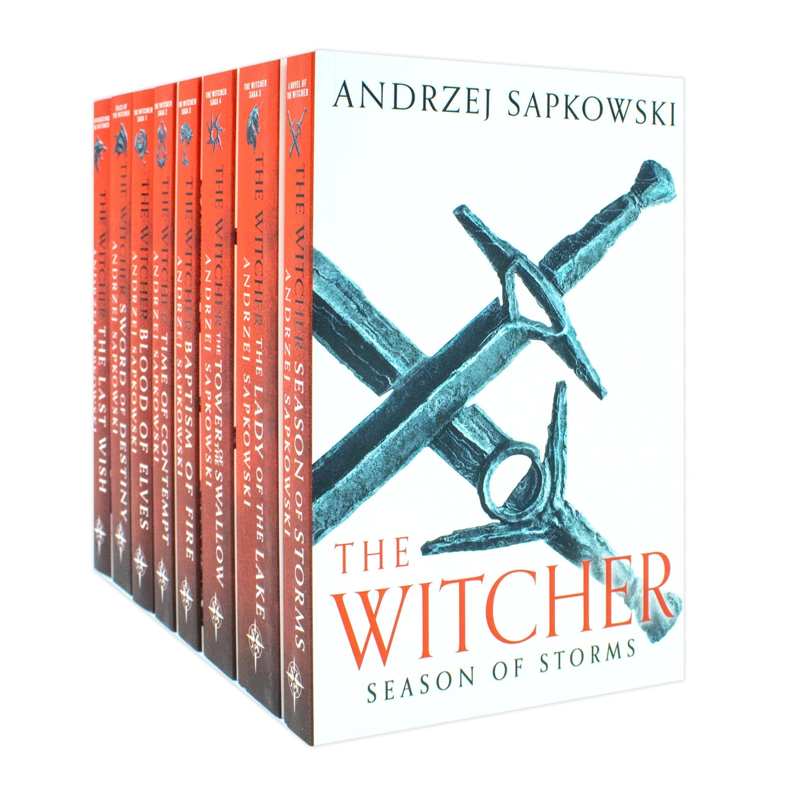The Witcher Boxed Set 2024: The Last Wish, Sword of Destiny, Blood of Elves, Time of Contempt, Baptism of Fire, The Tower of The Swallow, The Lady of the Lake, Season of Storms