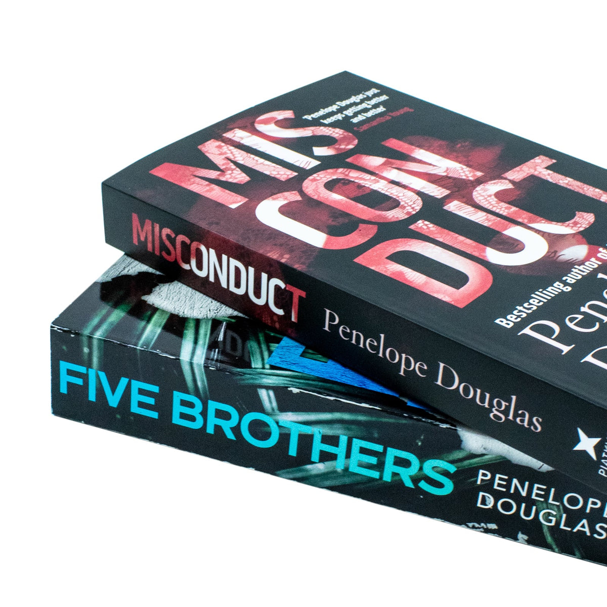 Penelope Douglas 2 Books Collection Set (Misconduct and Five Brothers)