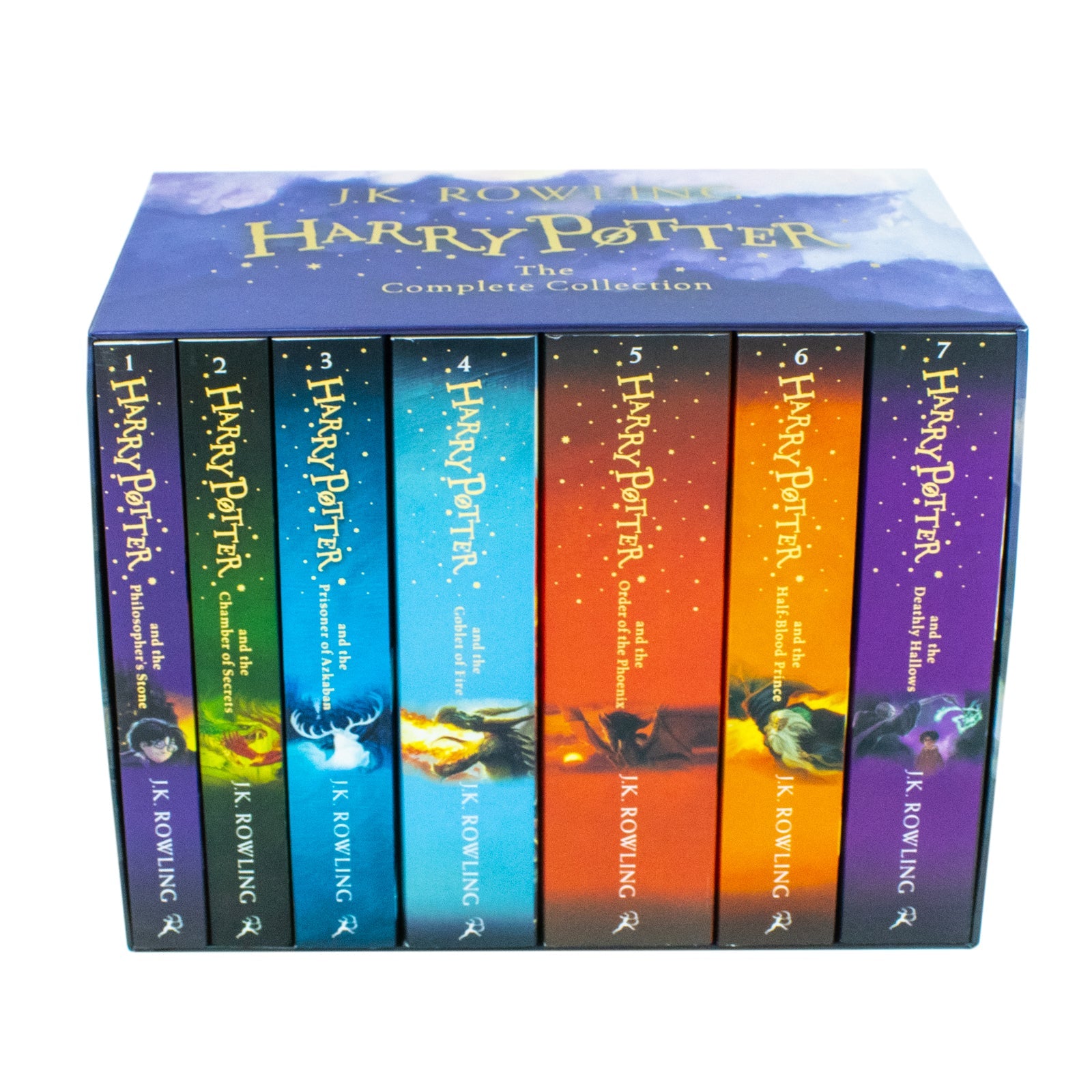 Harry Potter 7 Books Box Set Collection J K Rowling Paperback Age 12+