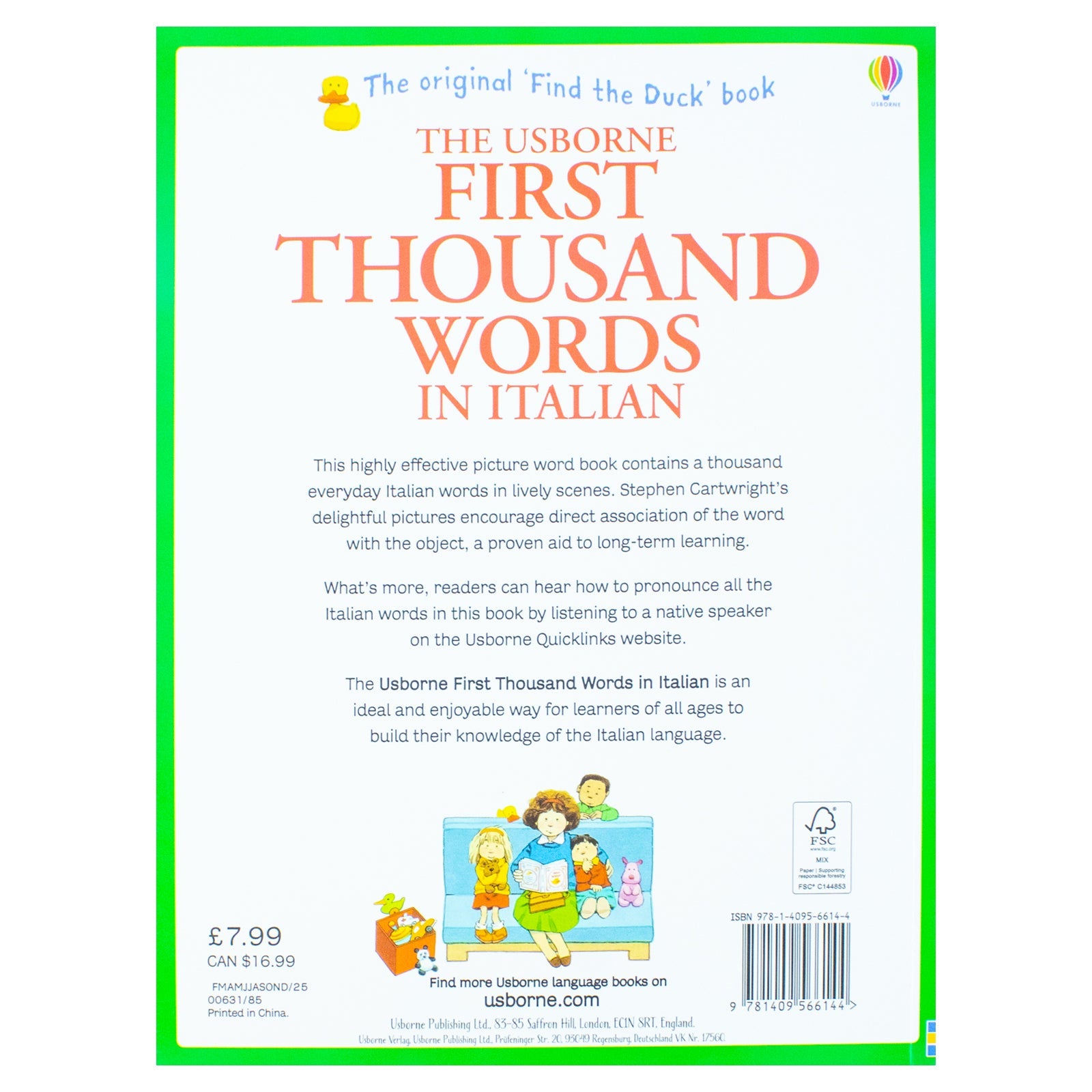 Discover the first thousand words in Italian for kids aged 5+ years in a fun Paperback format that enhances language learning and vocabulary skills.