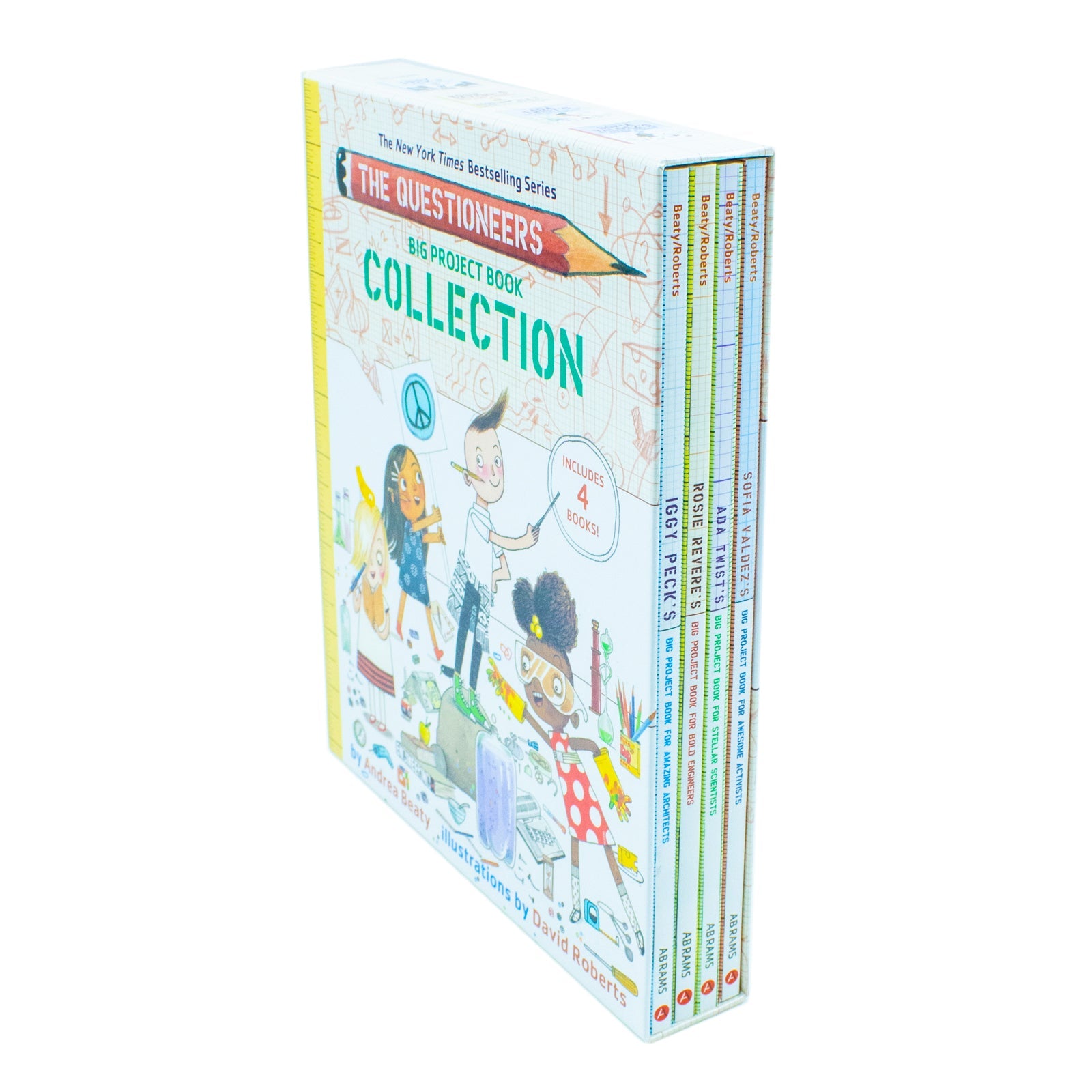 The Questioneers Big Project Book (Paperback) Collection by Andrea Beaty | Creative STEM Activities, Drawing, Puzzles, Games & Fun Learning for Kids