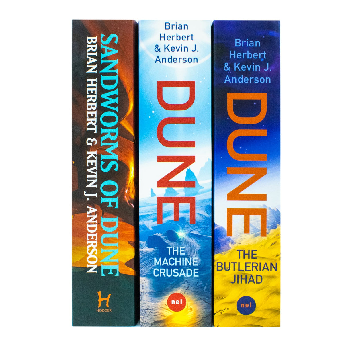 Legends of Dune Series 3-Book Set by Brian Herbert & Kevin J. Anderson, The Butlerian Jihad, The Machine Crusade, Sandworms of Dune