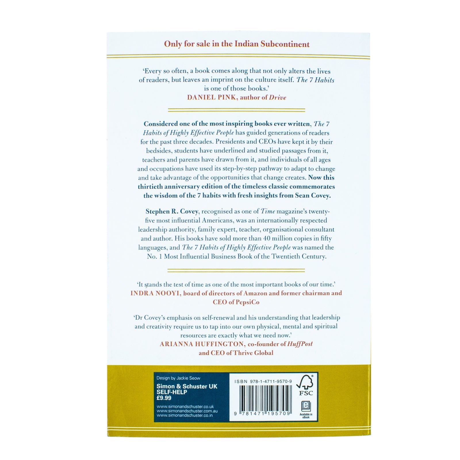 The 7 Habits of Highly Effective People Book: 30th Anniversary Edition by Stephen R. Covey| Self-Help, Leadership,Personal Development & Success Guide