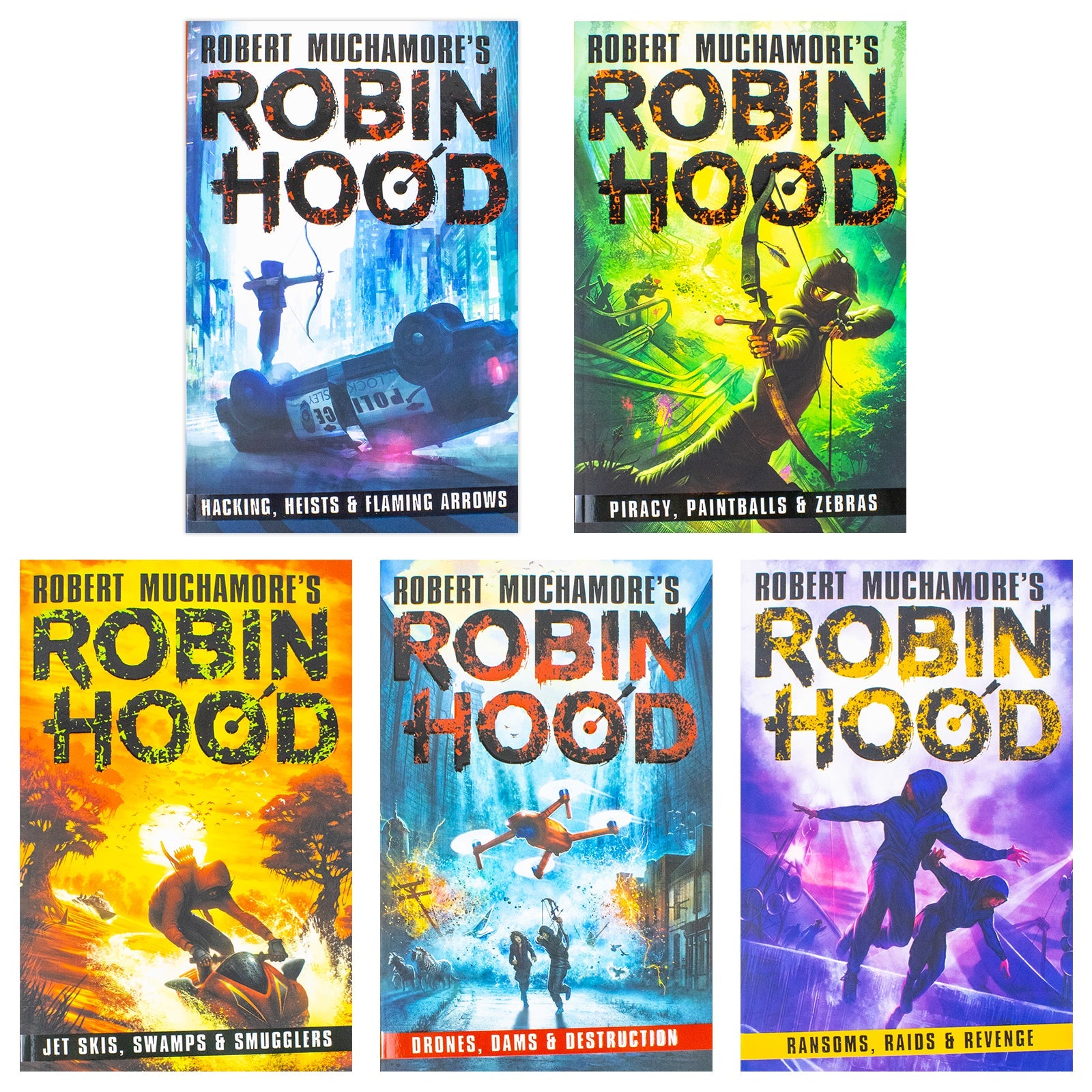 Robert Muchamore Robin Hood Series 5 Books Collection Set – Adventure, Children’s Fiction, Action, Heroes, Medieval Legends, Young Adult, Bestsellers
