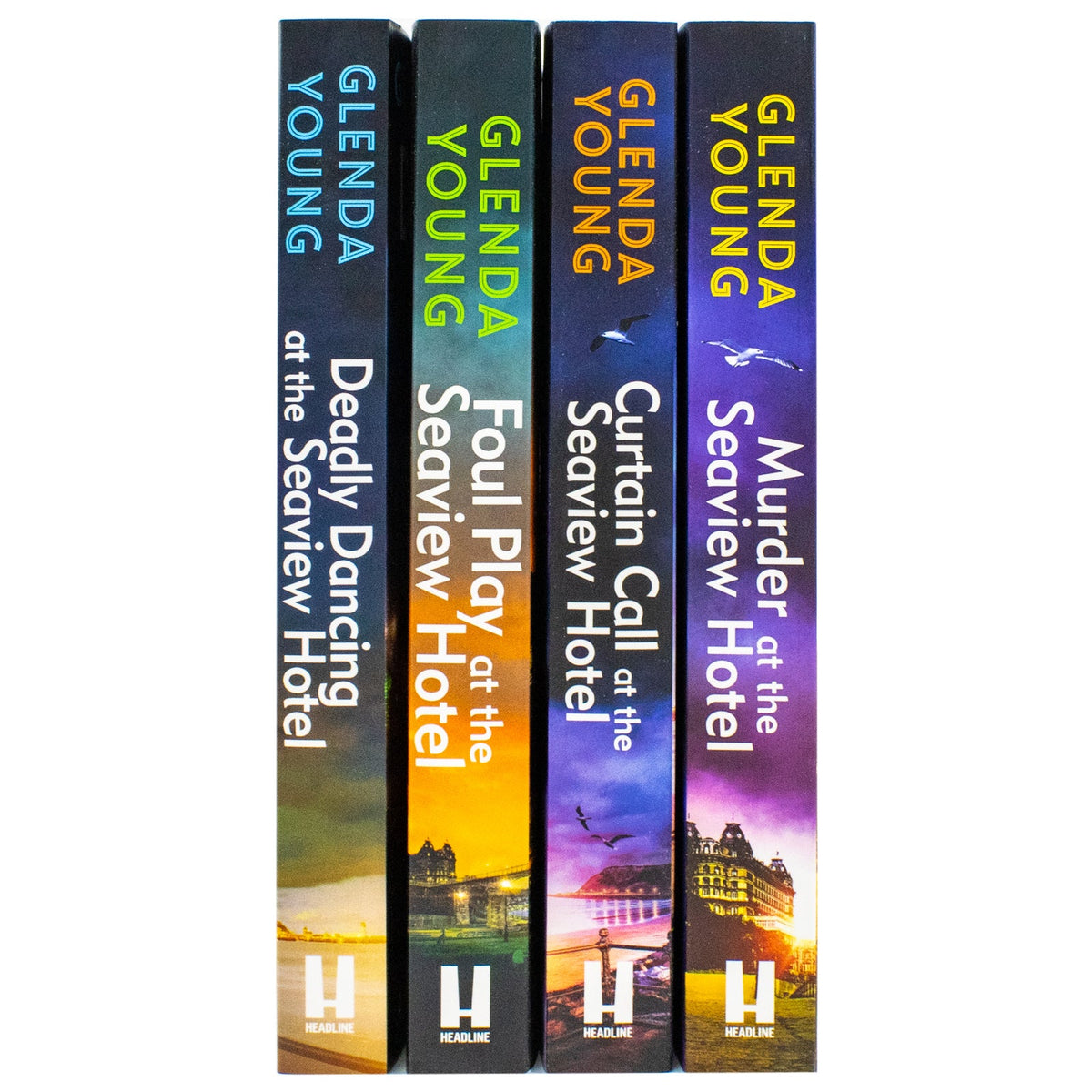 Helen Dexter Cosy Crime Mysteries 4 Books Collection Set By Glenda Young ( Deadly Dancing, Foul Play, Murder at the Seaview, Curtain Call )