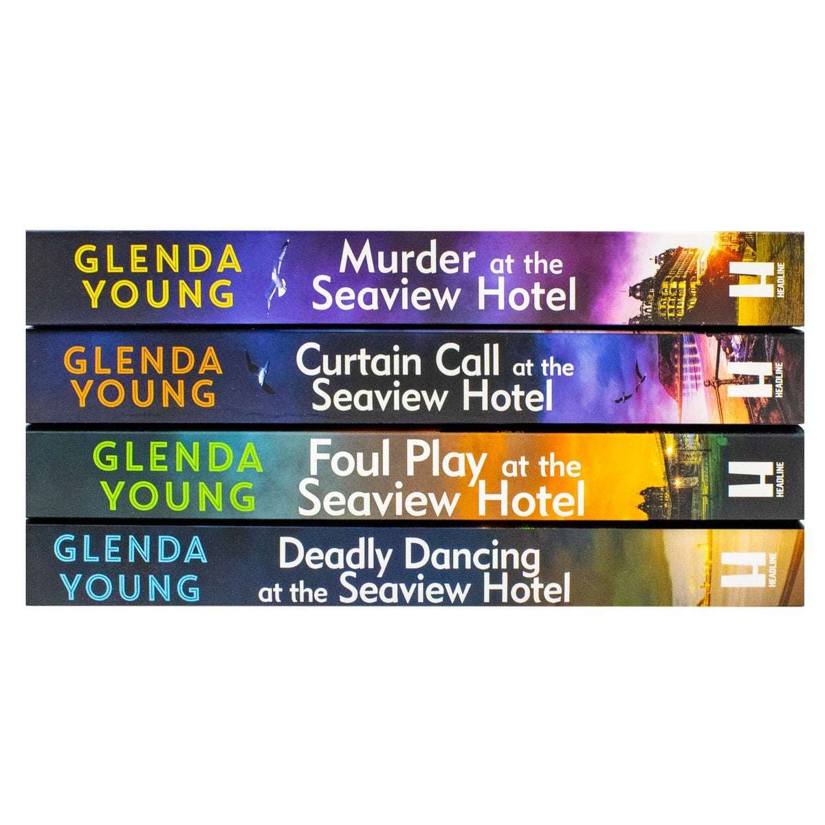 Helen Dexter Cosy Crime Mysteries 4 Books Collection Set By Glenda Young ( Deadly Dancing, Foul Play, Murder at the Seaview, Curtain Call )