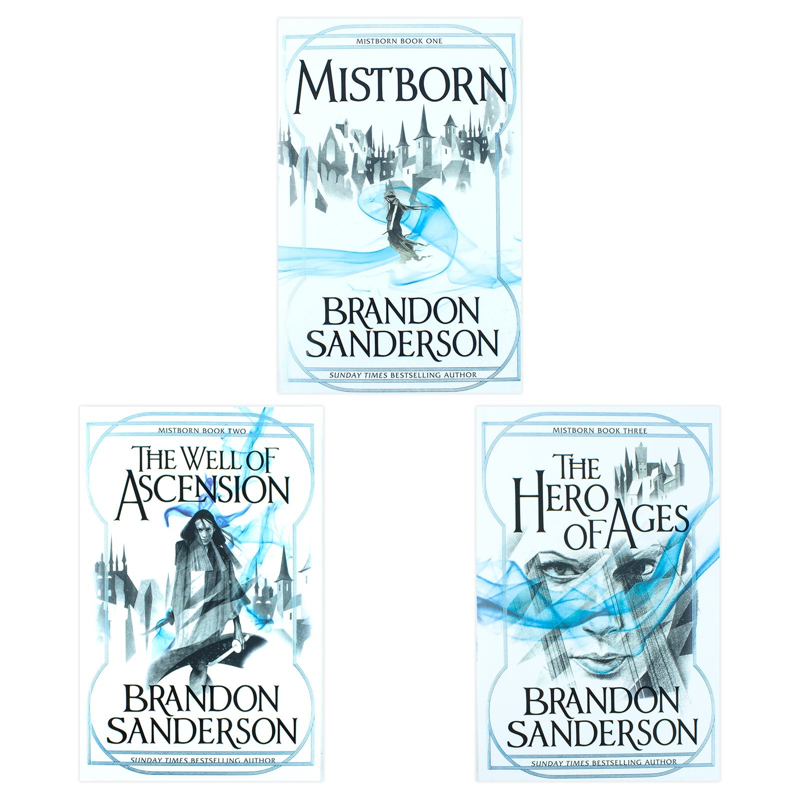 The Mistborn Trilogy 3 Books Set Collection -The Hero Of Ages, The Well Of Ascension & Mistborn Brandon Sanderson