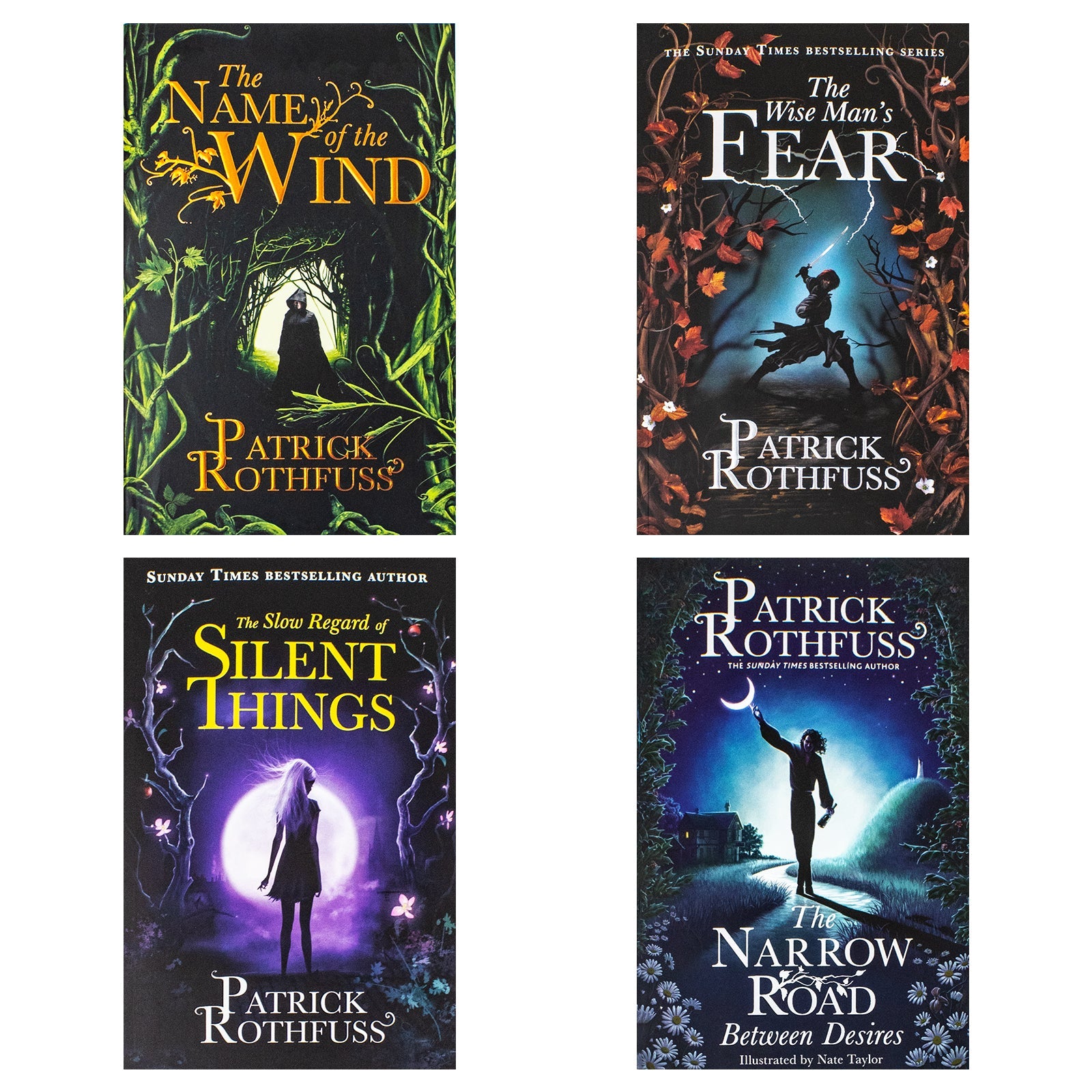 The Kingkiller Chronicle Series– 4-Book Set by Patrick Rothfuss | Epic Fantasy, Magic, Adventure, Immersive World-Building & Critically Acclaimed Novels