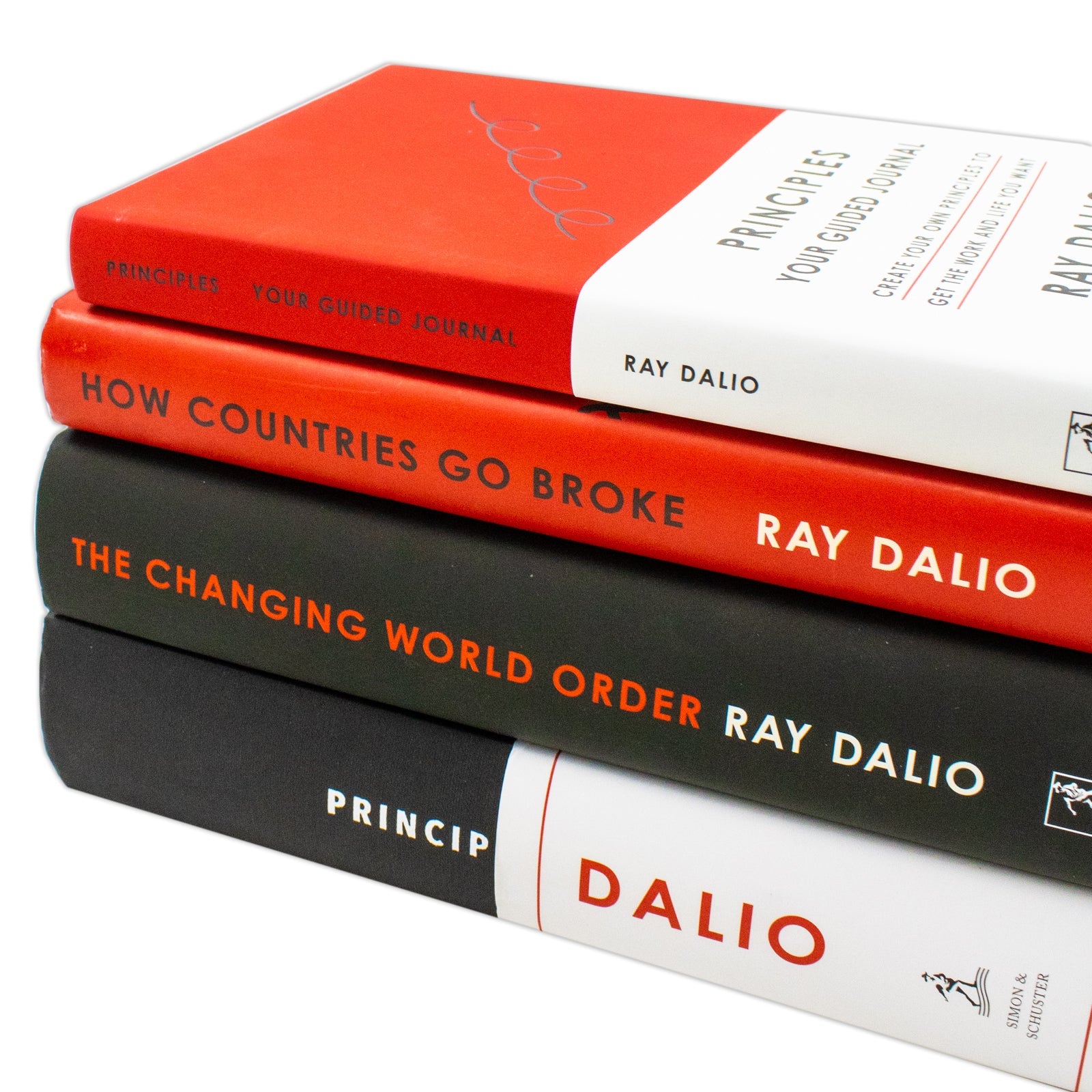 Ray Dalio Collection 4 Books Set (Principles Your Guided Journal, How Countries Go Broke, The Changing World Order, Principles) | Hardcover