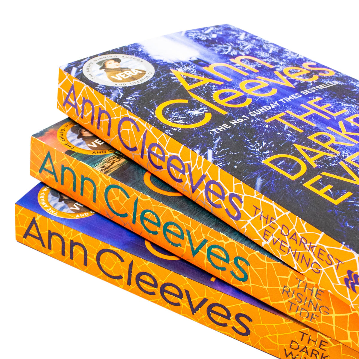 Ann Cleeves 3 Books Collection Set Series by (The Dark Wives, The Darkest Evening, The Rising Tide)| Paperback