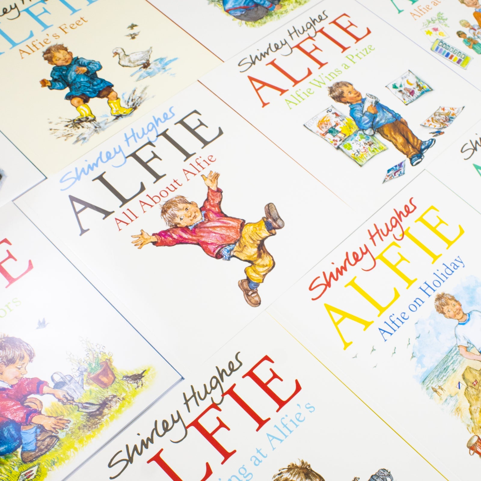 Shirley Hughes Alfie Collection 10 Books Set (Alfie Gets in First, Alfie's Feet, Alfie at Nursery School, All About Alfie, Alfie on Holiday and More!) | Paperback