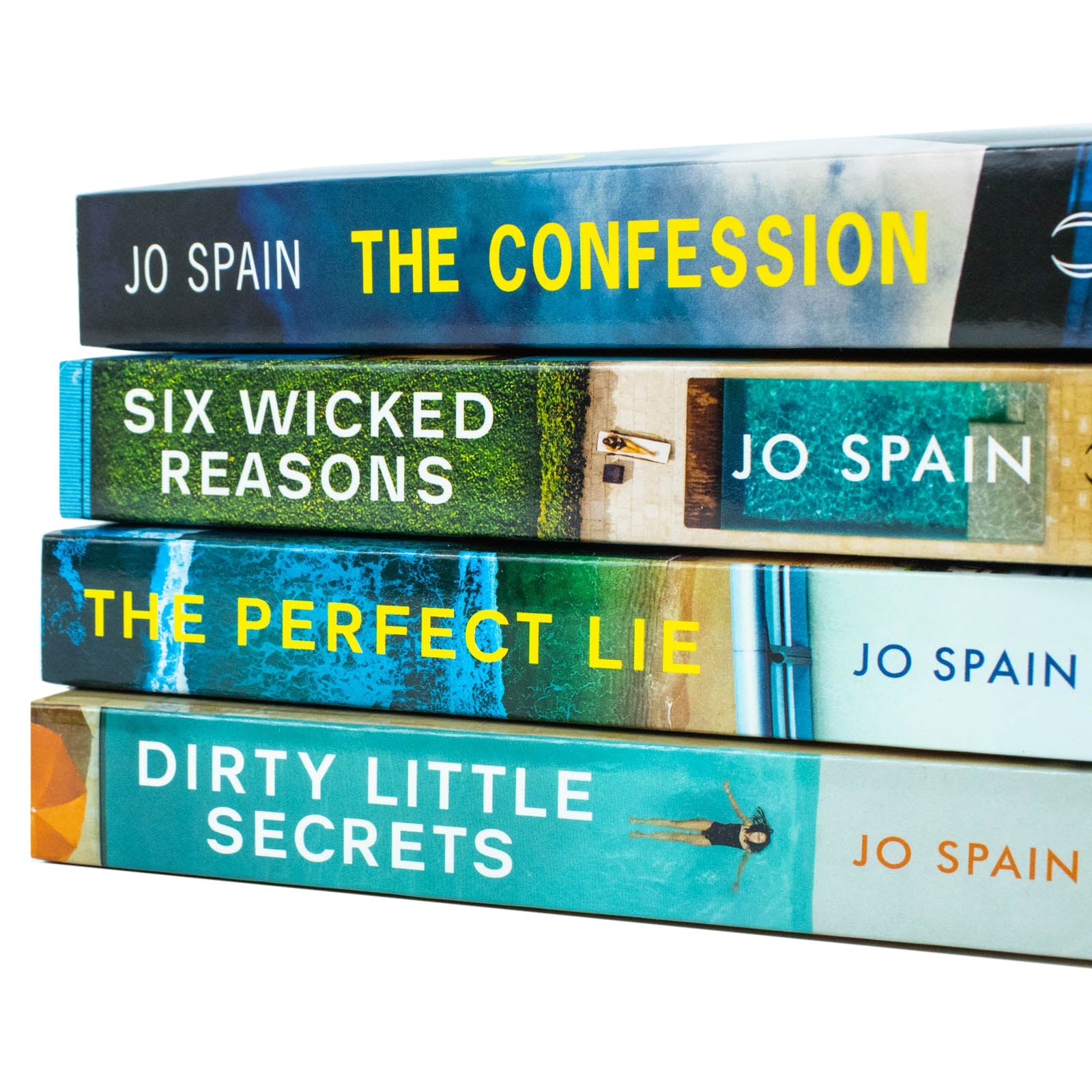 Jo Spain Series Collection 4-Book Set | Gripping Mystery & Thriller Fiction: Confession, Six Wicked Reasons, Perfect Lie & Dirty Little Secrets