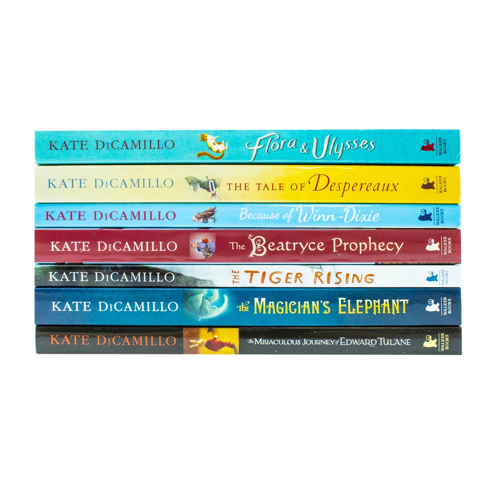 Kate DiCamillo 7 Book Set – Edward Tulane, Tiger Rising & More – Beloved Children's Fiction for Young Readers, Imaginative Stories, Great Gift Idea